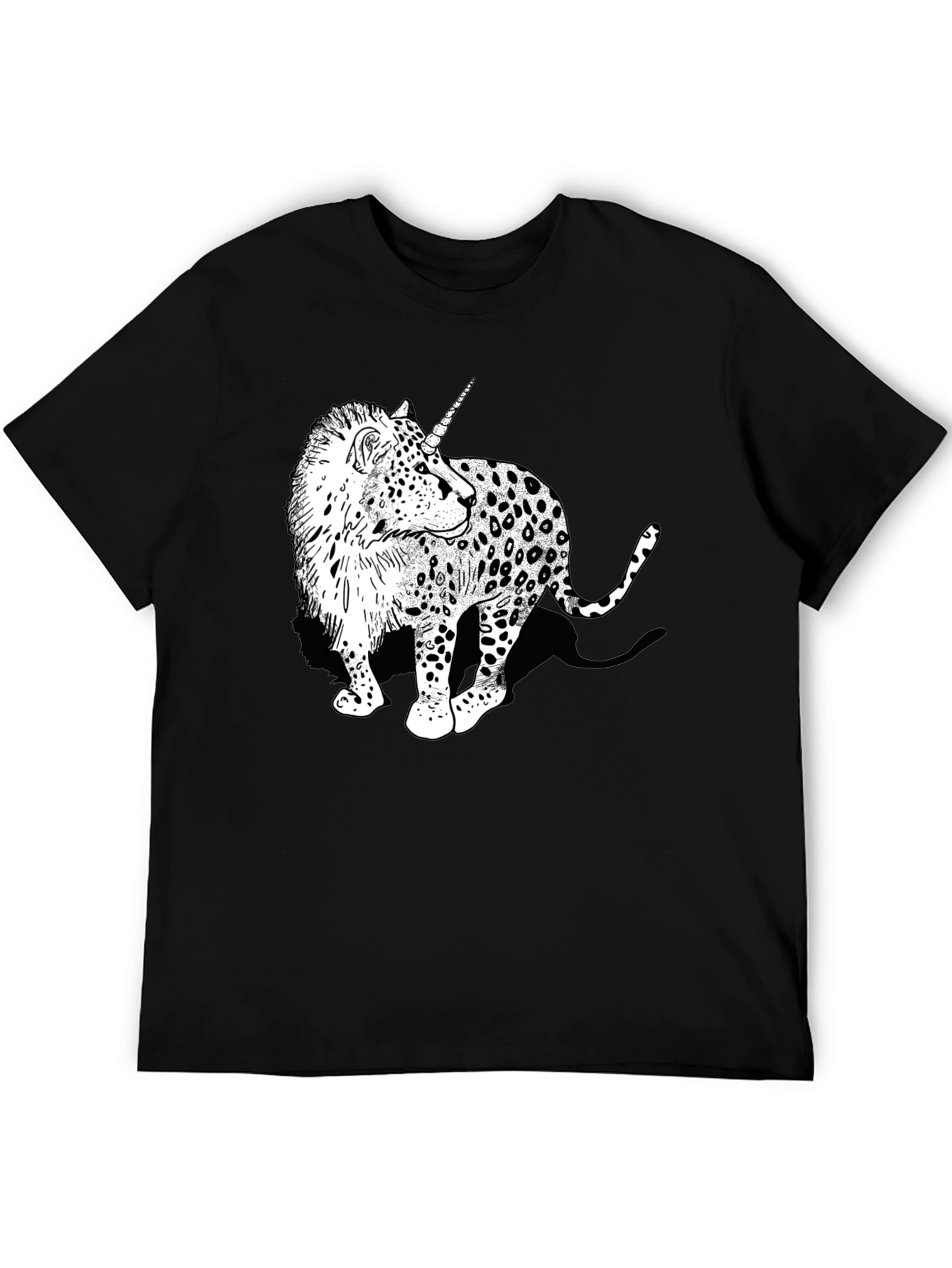 Unicorn Leopard Graphic Print Tee