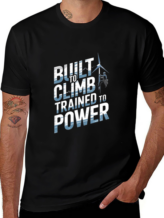 Built To Climb T-Shirt - Power Lineman Tee