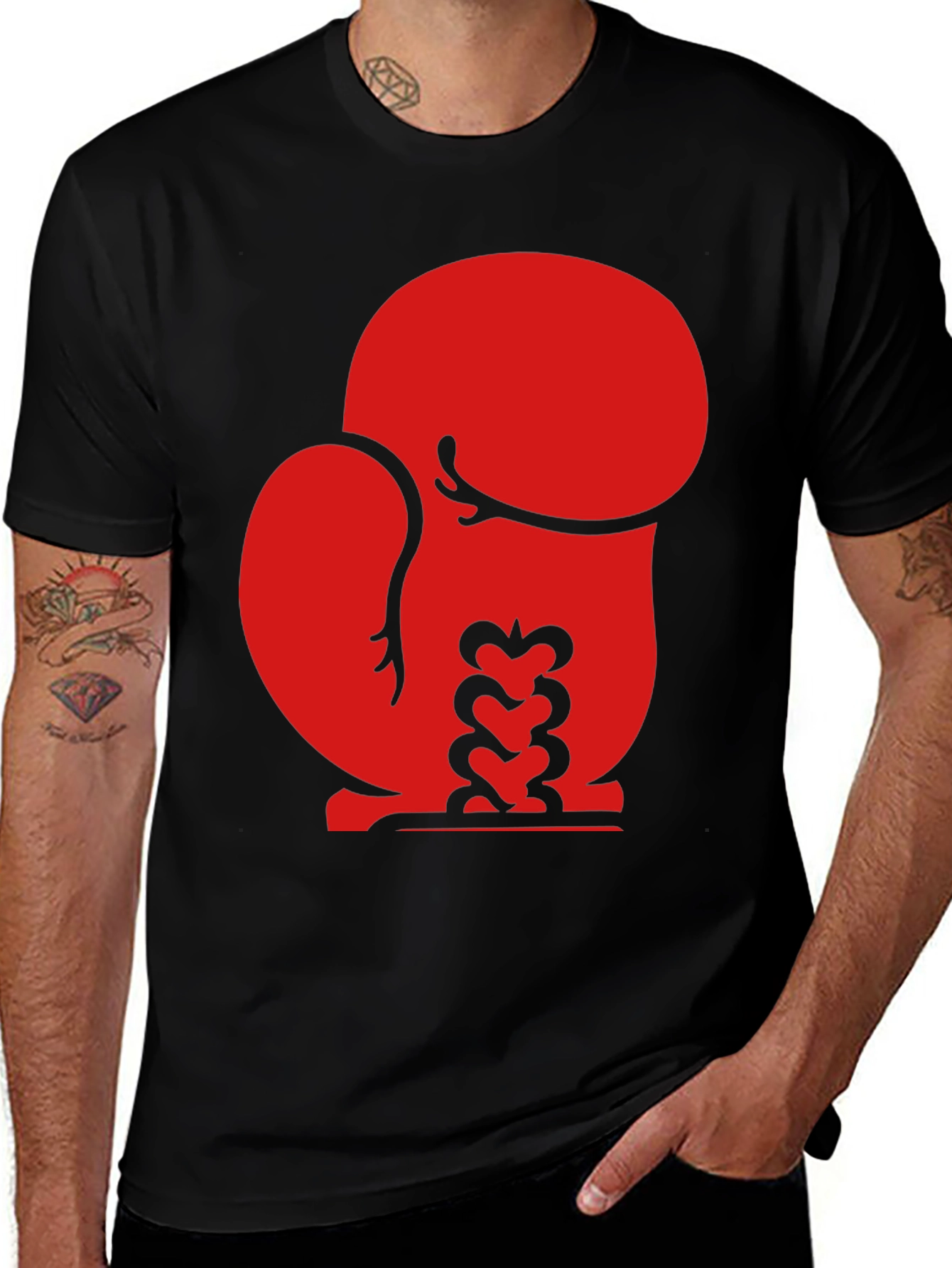 Boxing Glove Graphic T-Shirt - Soft Cotton