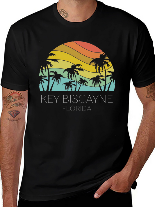 Key Biscayne Florida Palm Tree T-Shirt
