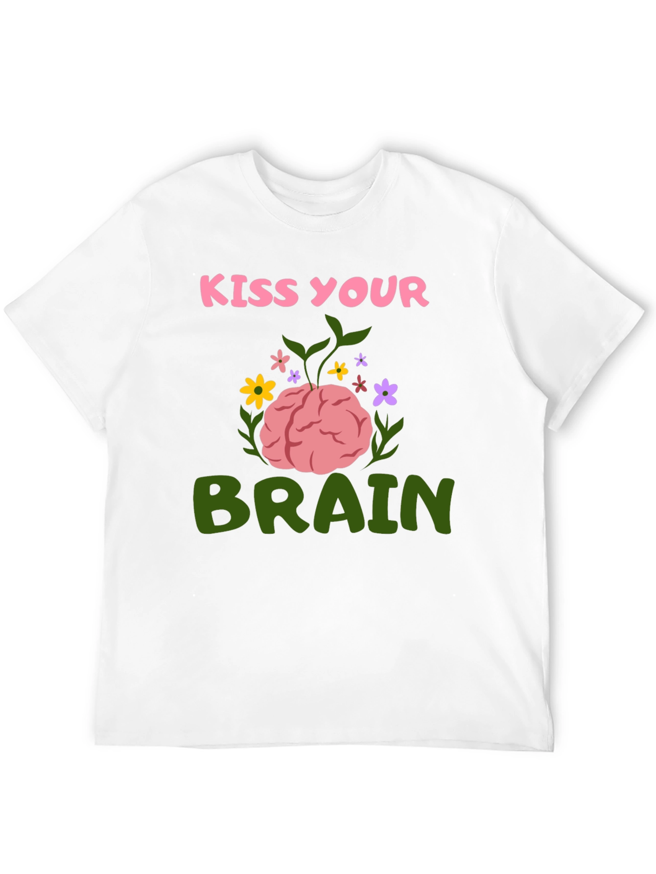 Kiss Your Brain Graphic Tee - Black T-Shirt