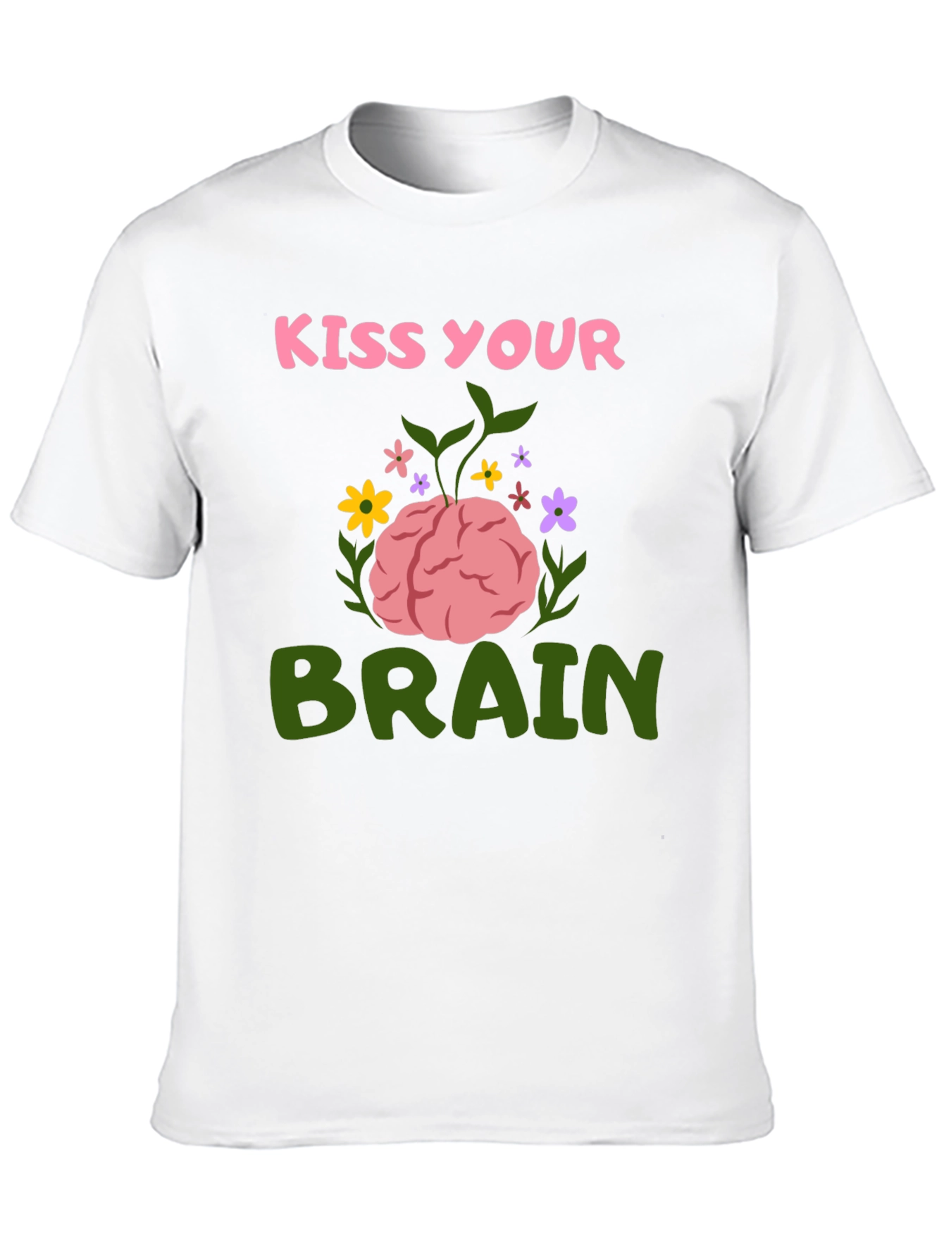 Kiss Your Brain Graphic Tee - Black T-Shirt