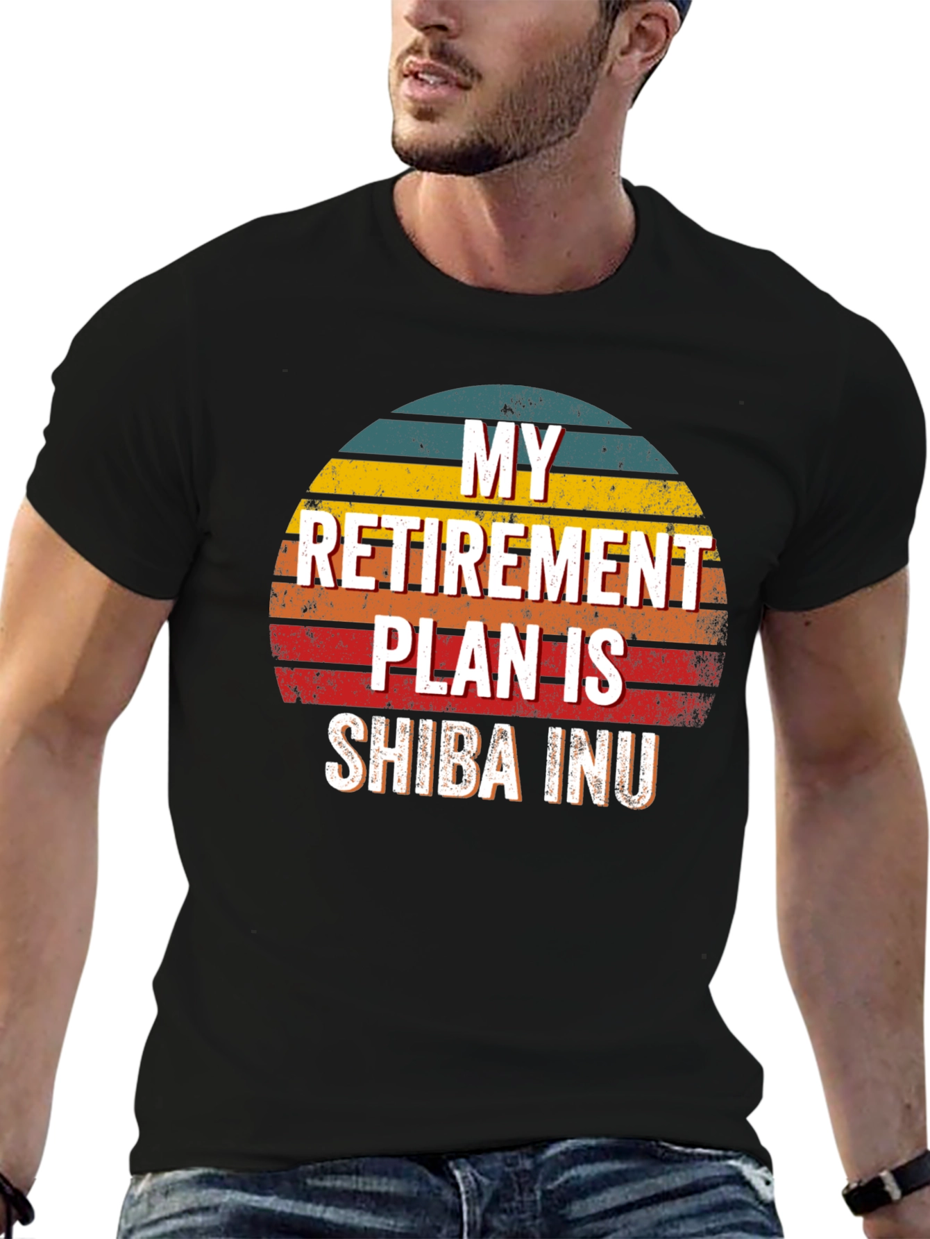 Shiba Inu Retirement Plan Graphic Tee