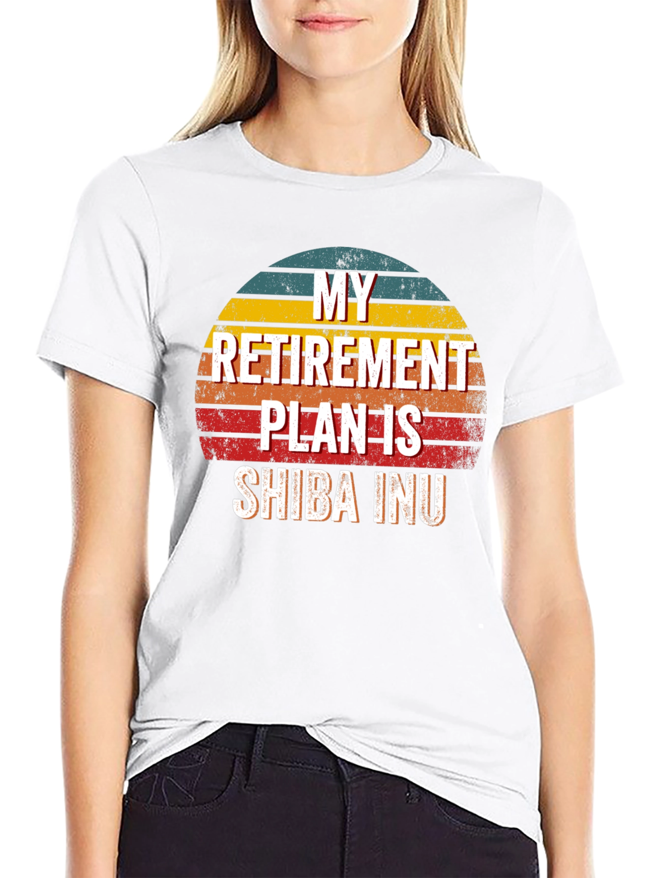 Shiba Inu Retirement Plan Graphic Tee