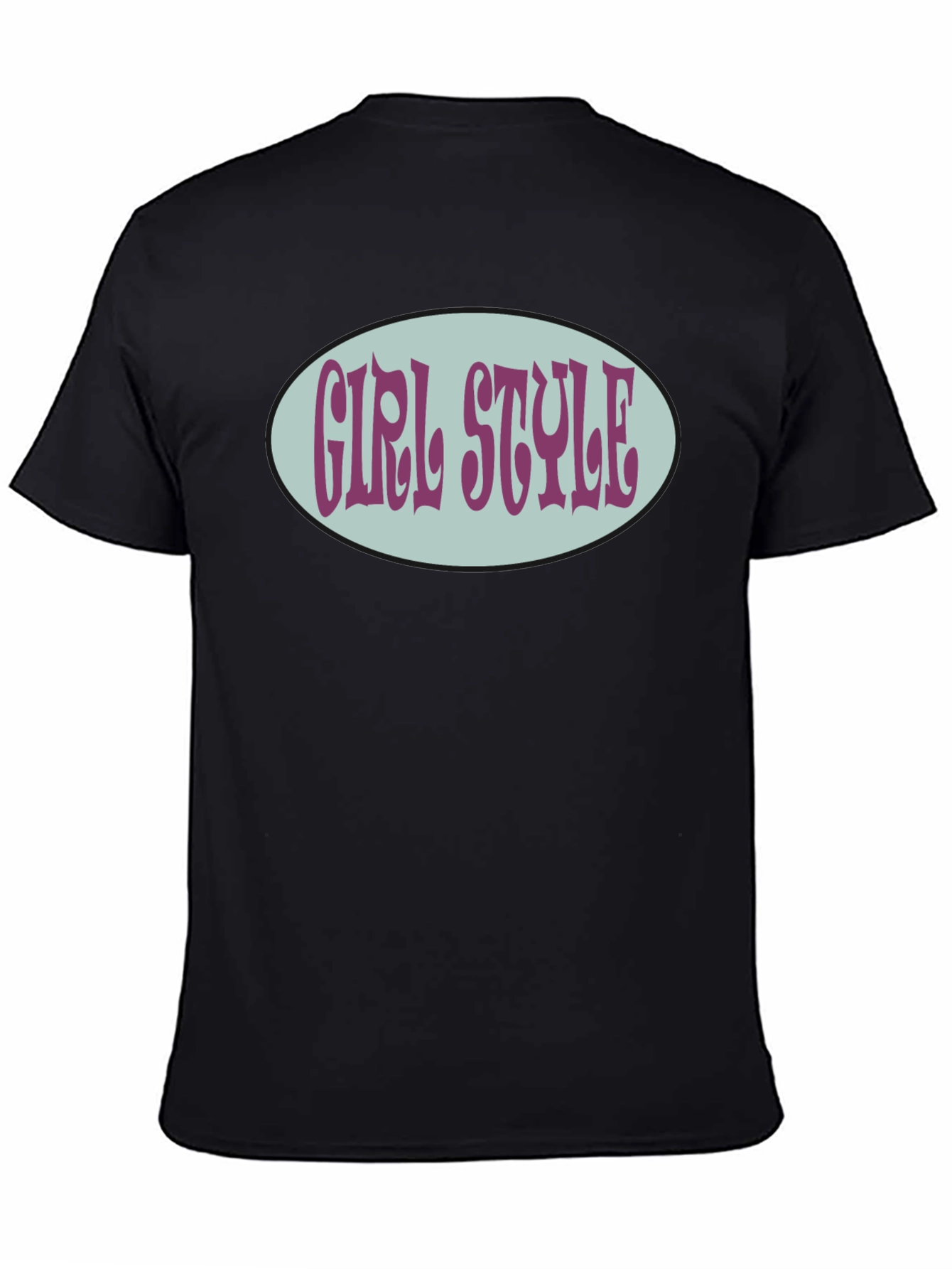 Girl Style Graphic Tee - Retro Oval Design