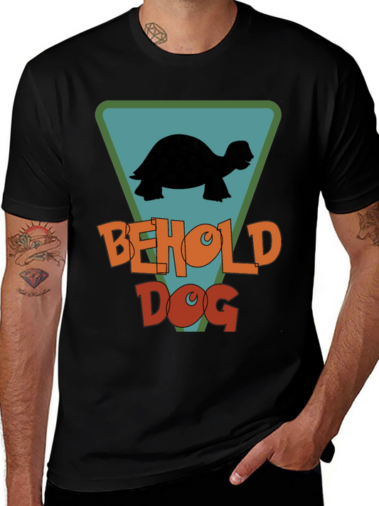Behold Dog Turtle Graphic T-Shirt