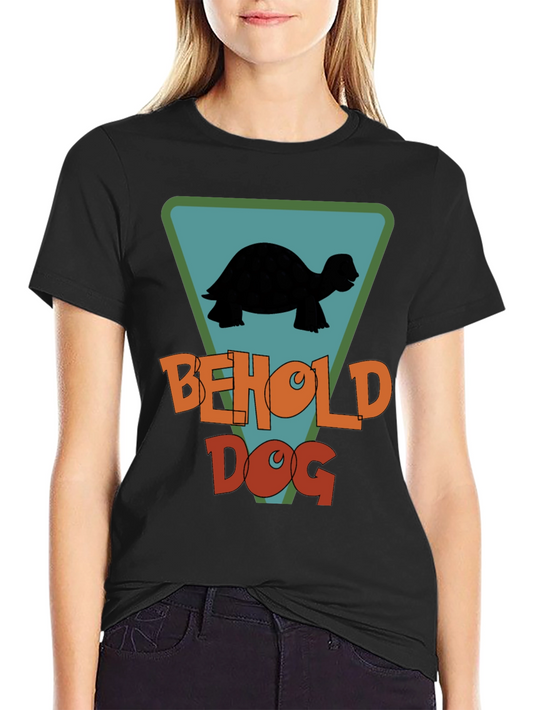 Behold Dog Turtle Graphic T-Shirt