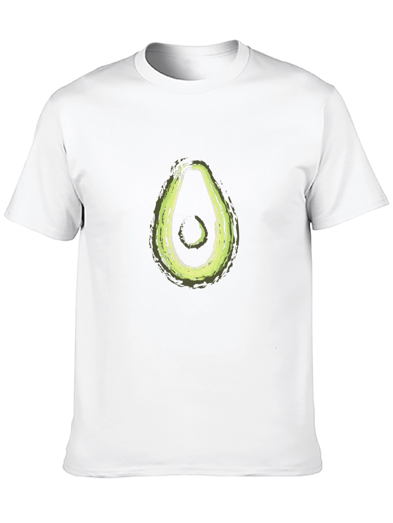 Avocado Graphic Print Black T-Shirt
