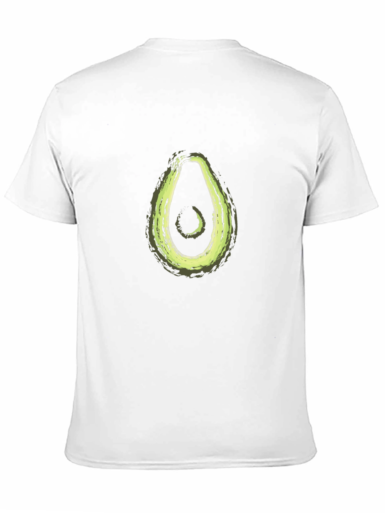 Avocado Graphic Print Black T-Shirt