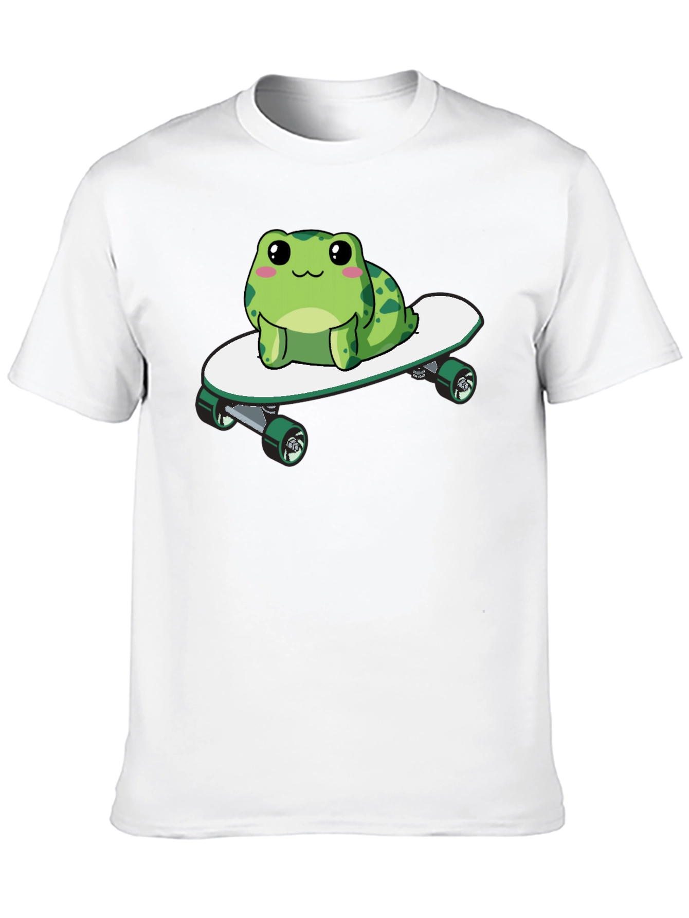 Frog on Skateboard Graphic Tee - Fun & Stylish!