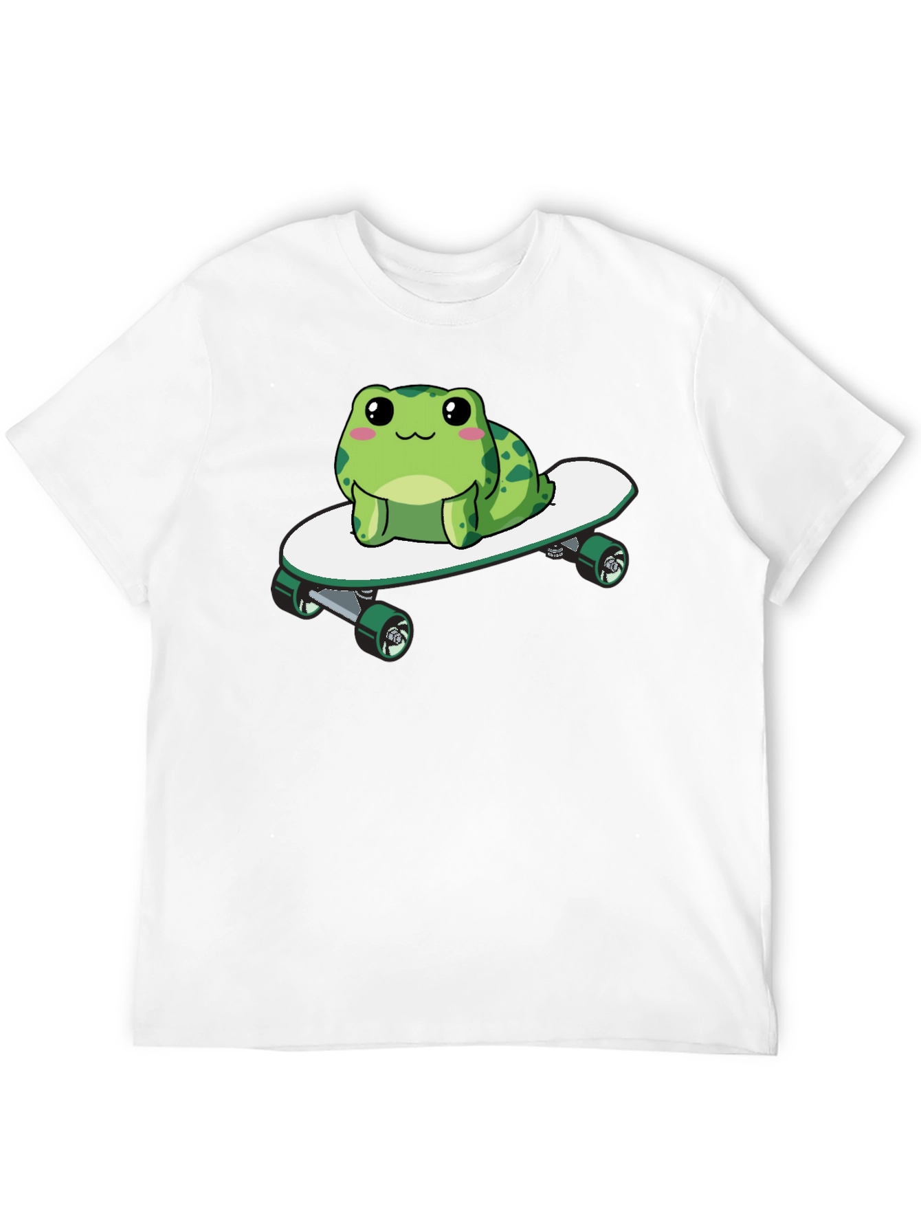 Frog on Skateboard Graphic Tee - Fun & Stylish!
