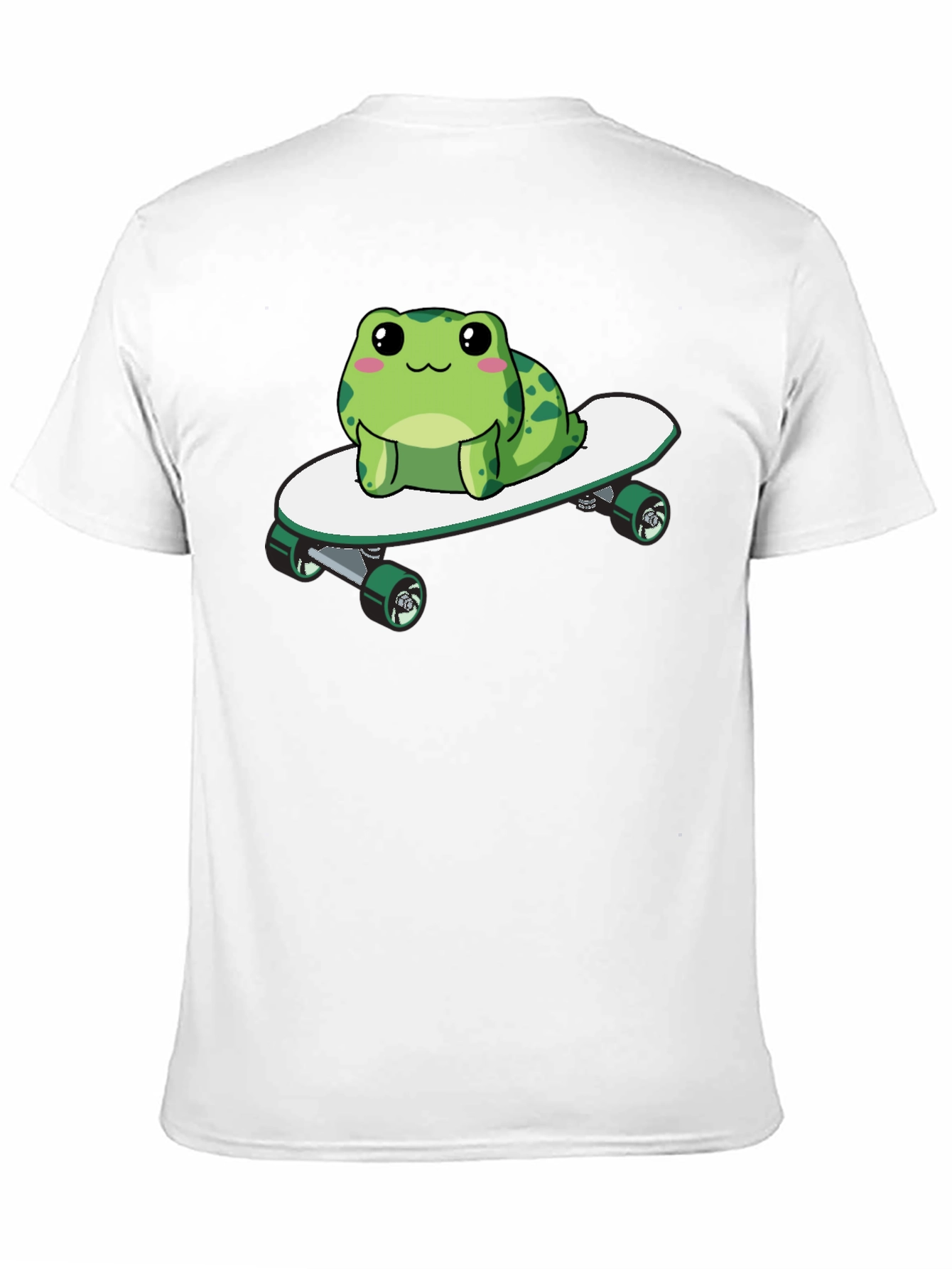 Frog on Skateboard Graphic Tee - Fun & Stylish!