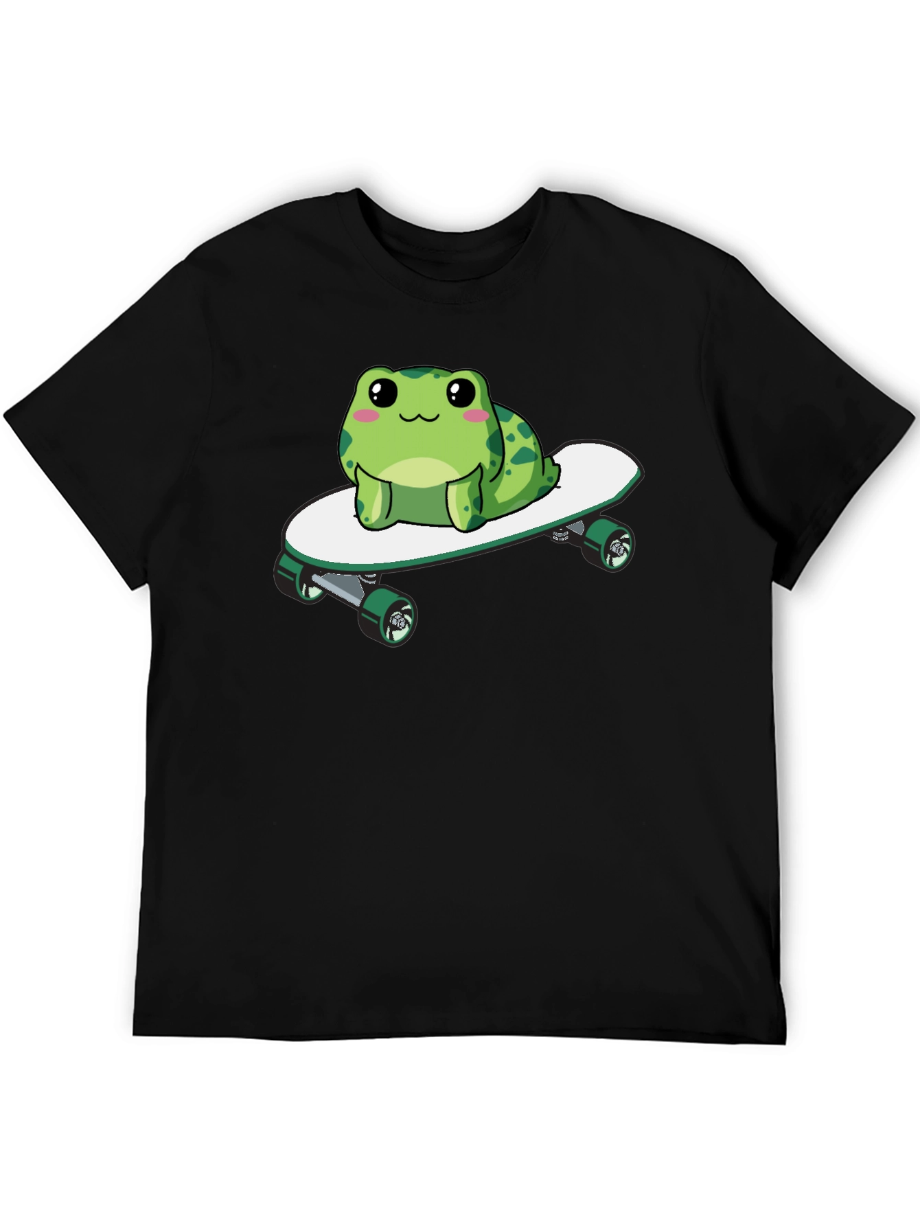 Frog on Skateboard Graphic Tee - Fun & Stylish!