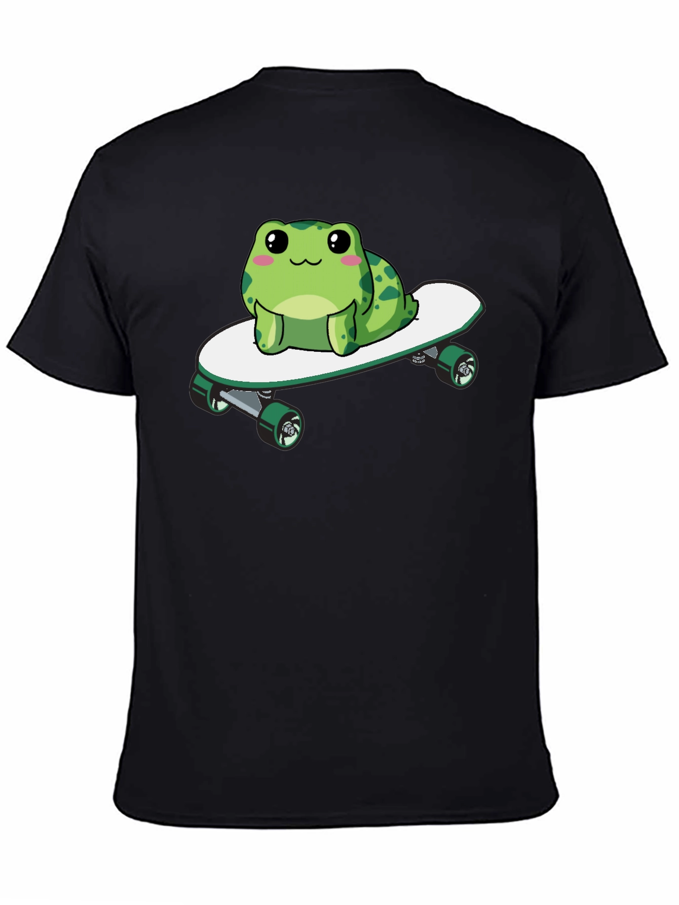 Frog on Skateboard Graphic Tee - Fun & Stylish!