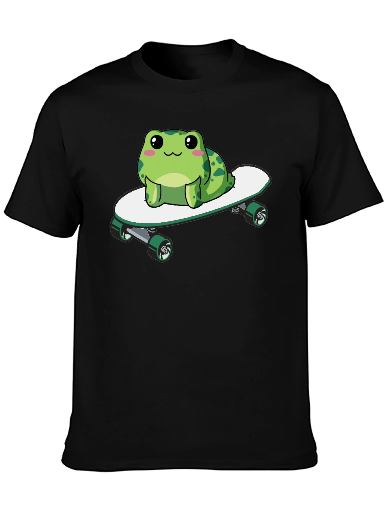 Frog on Skateboard Graphic Tee - Fun & Stylish!