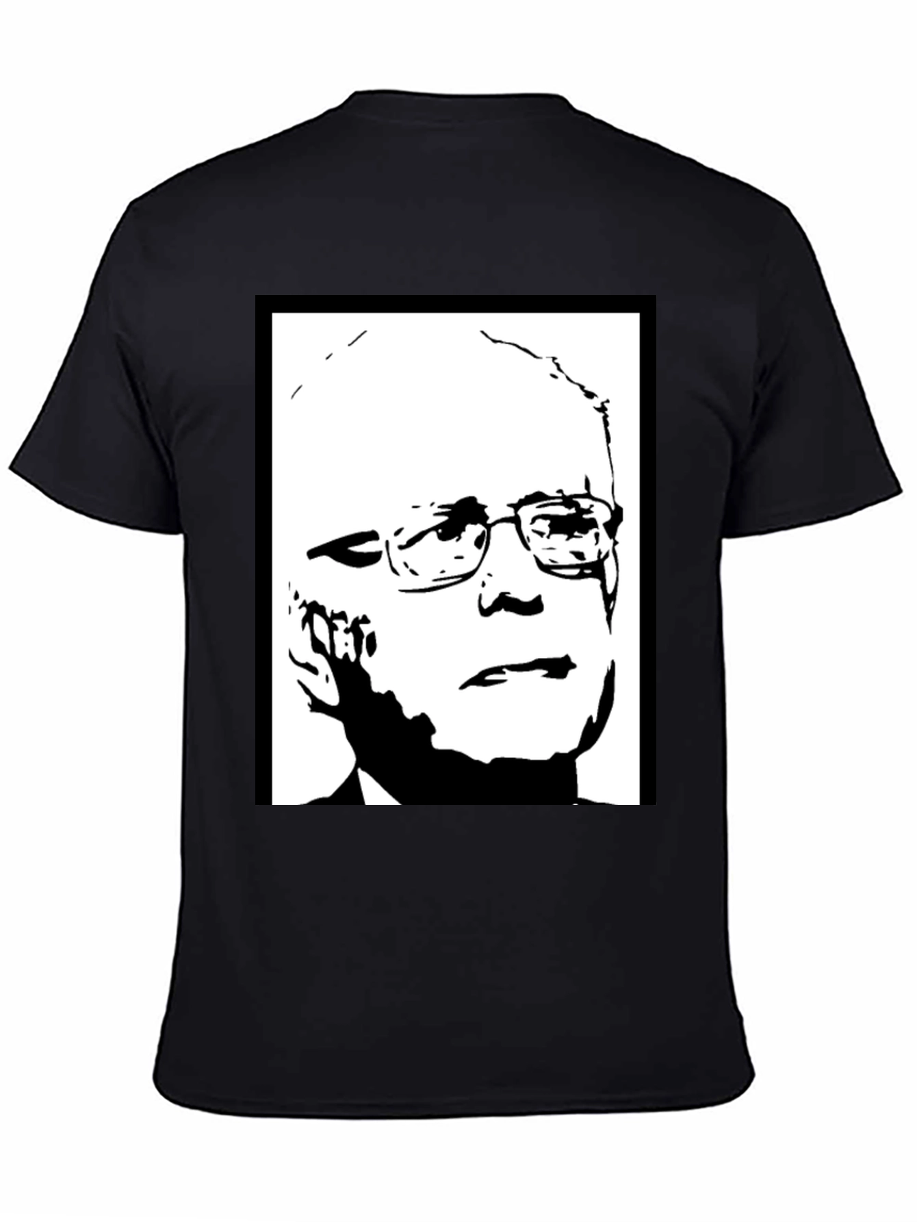 Political Graphic Tee - Bernie Sanders Portrait Shirt