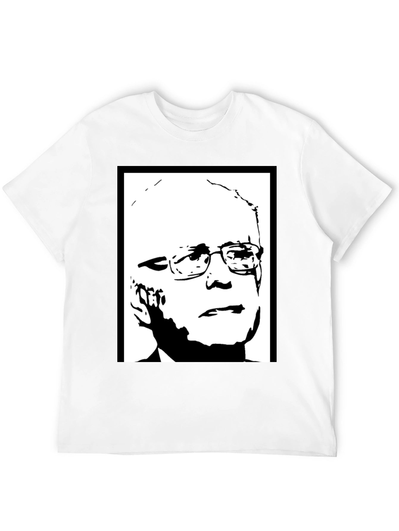 Political Graphic Tee - Bernie Sanders Portrait Shirt