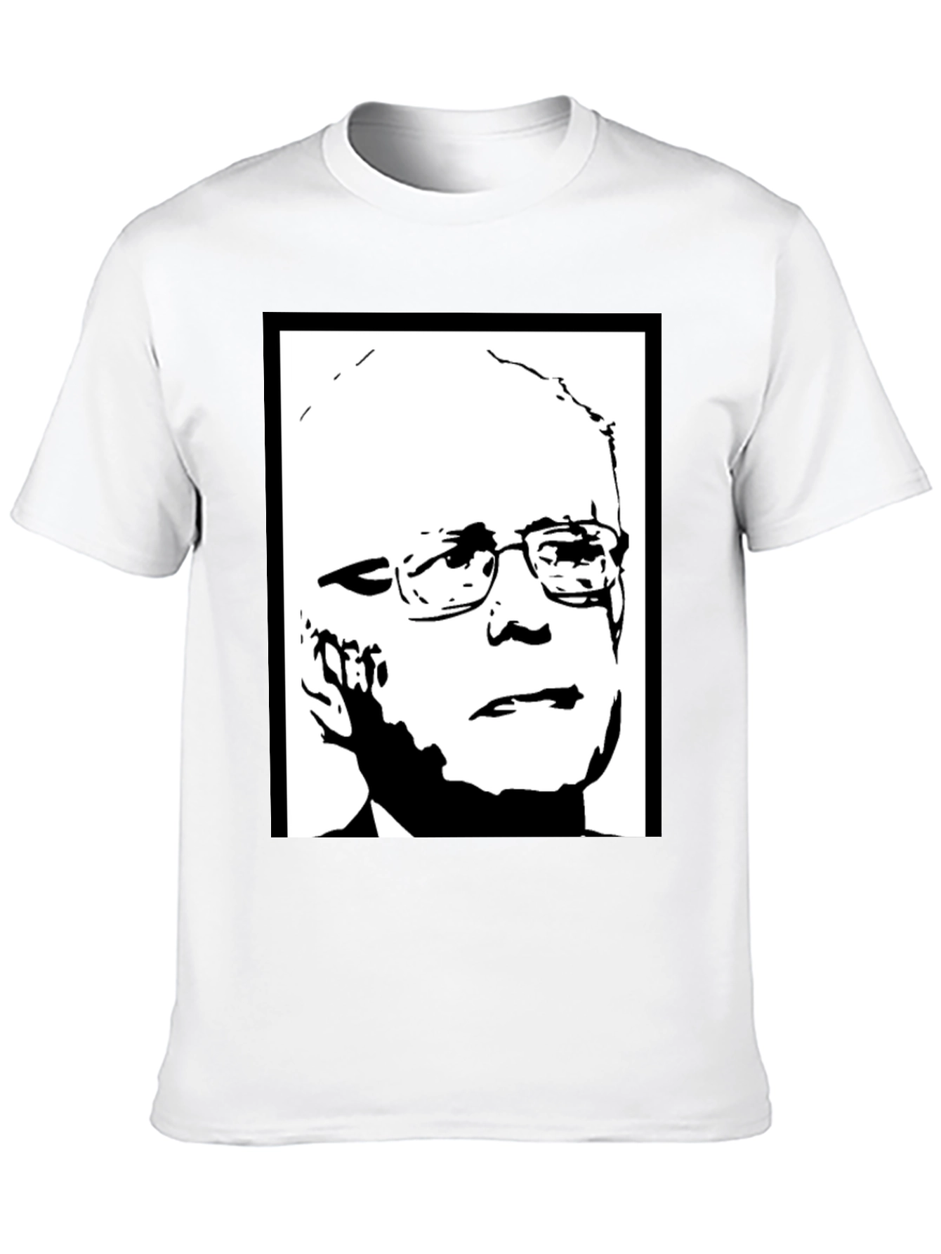 Political Graphic Tee - Bernie Sanders Portrait Shirt