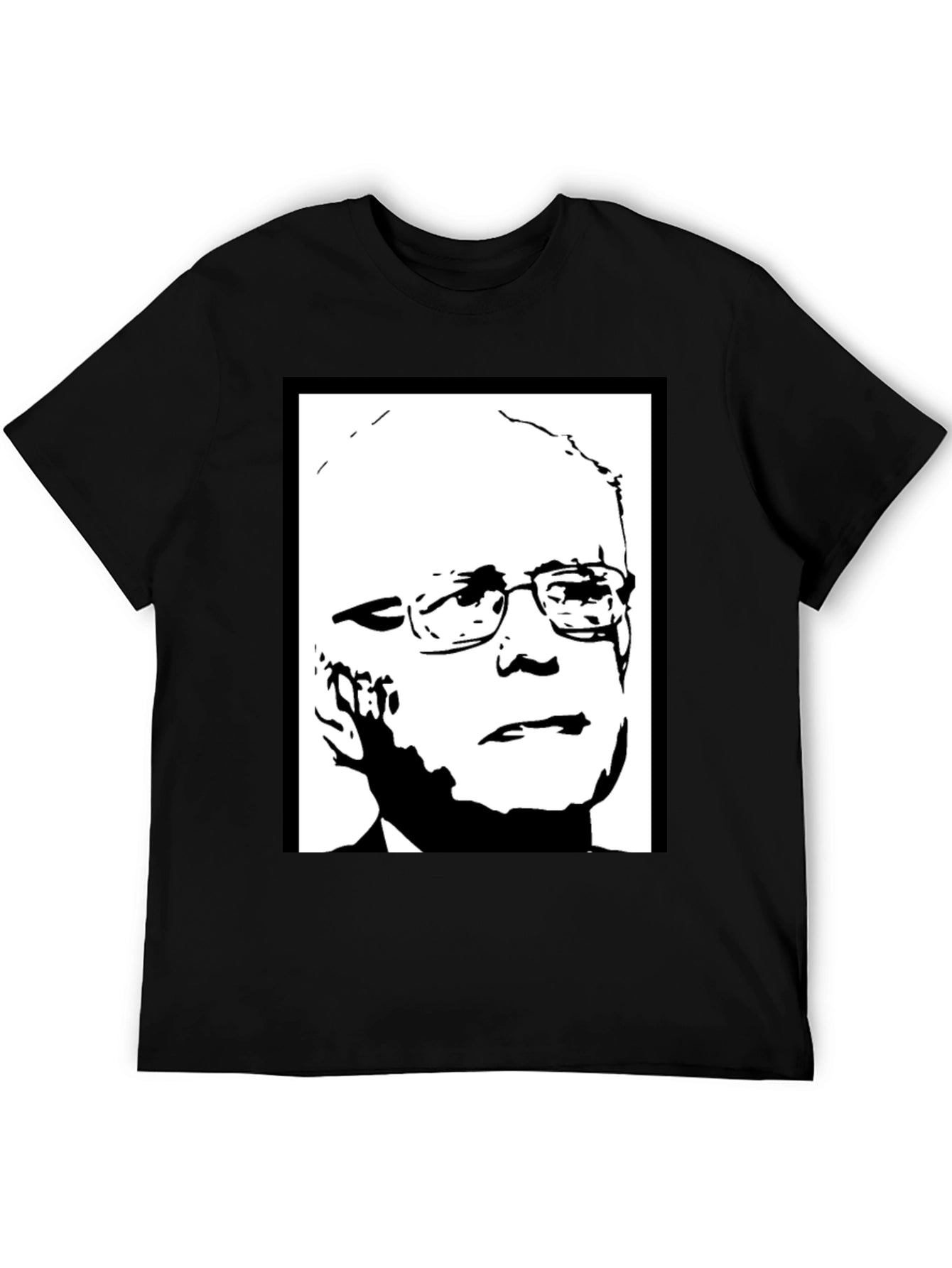 Political Graphic Tee - Bernie Sanders Portrait Shirt