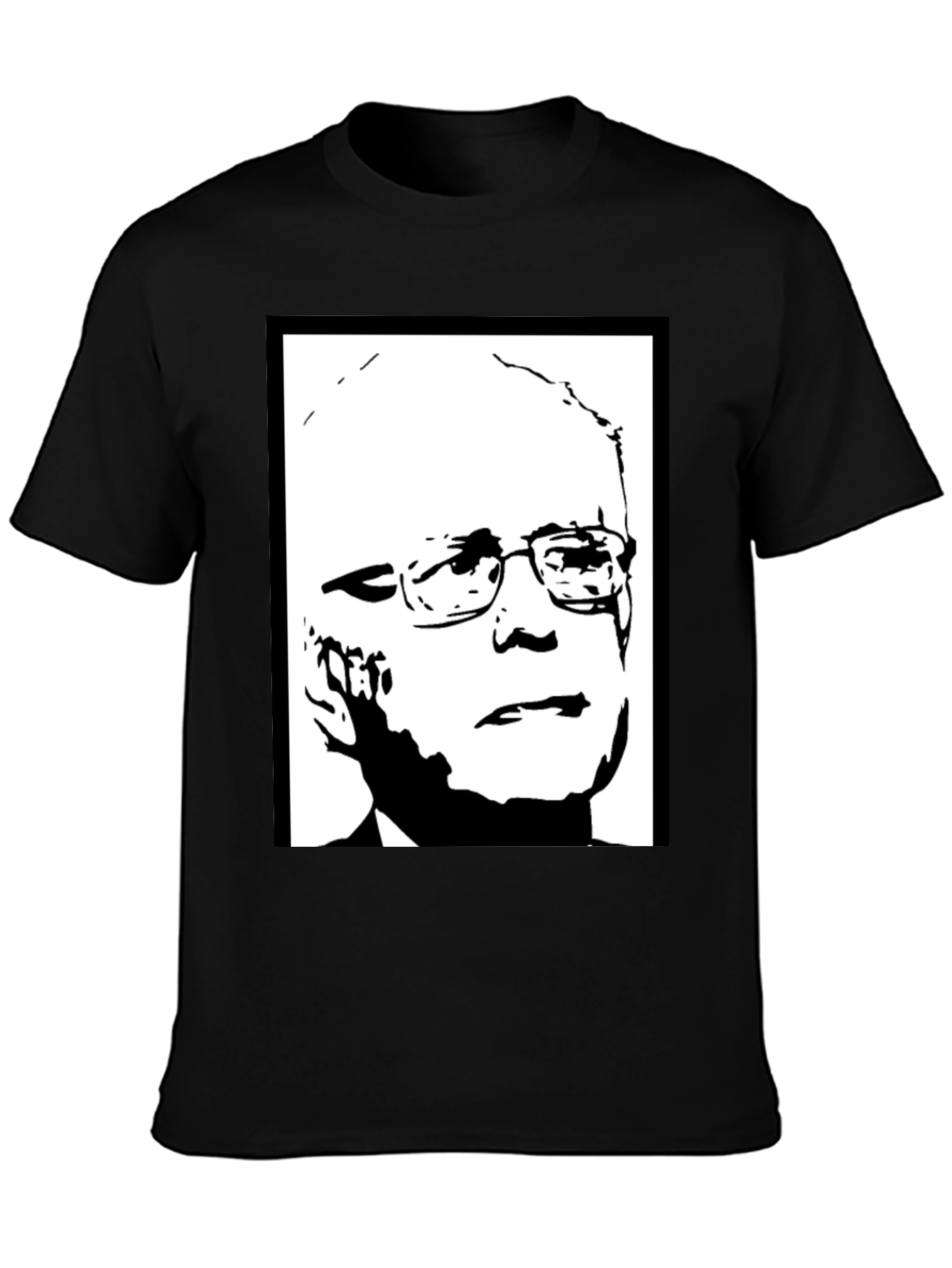 Political Graphic Tee - Bernie Sanders Portrait Shirt