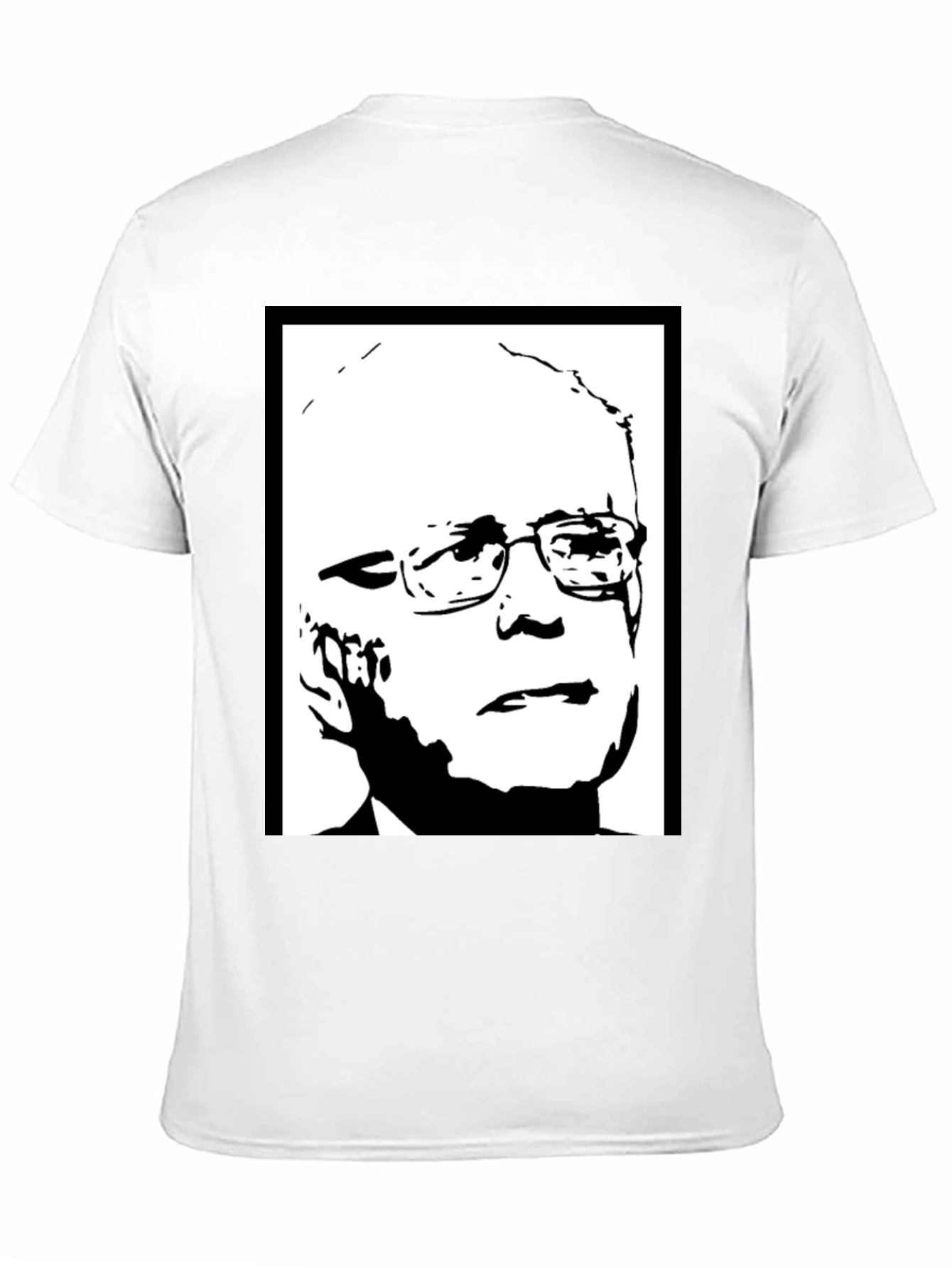 Political Graphic Tee - Bernie Sanders Portrait Shirt