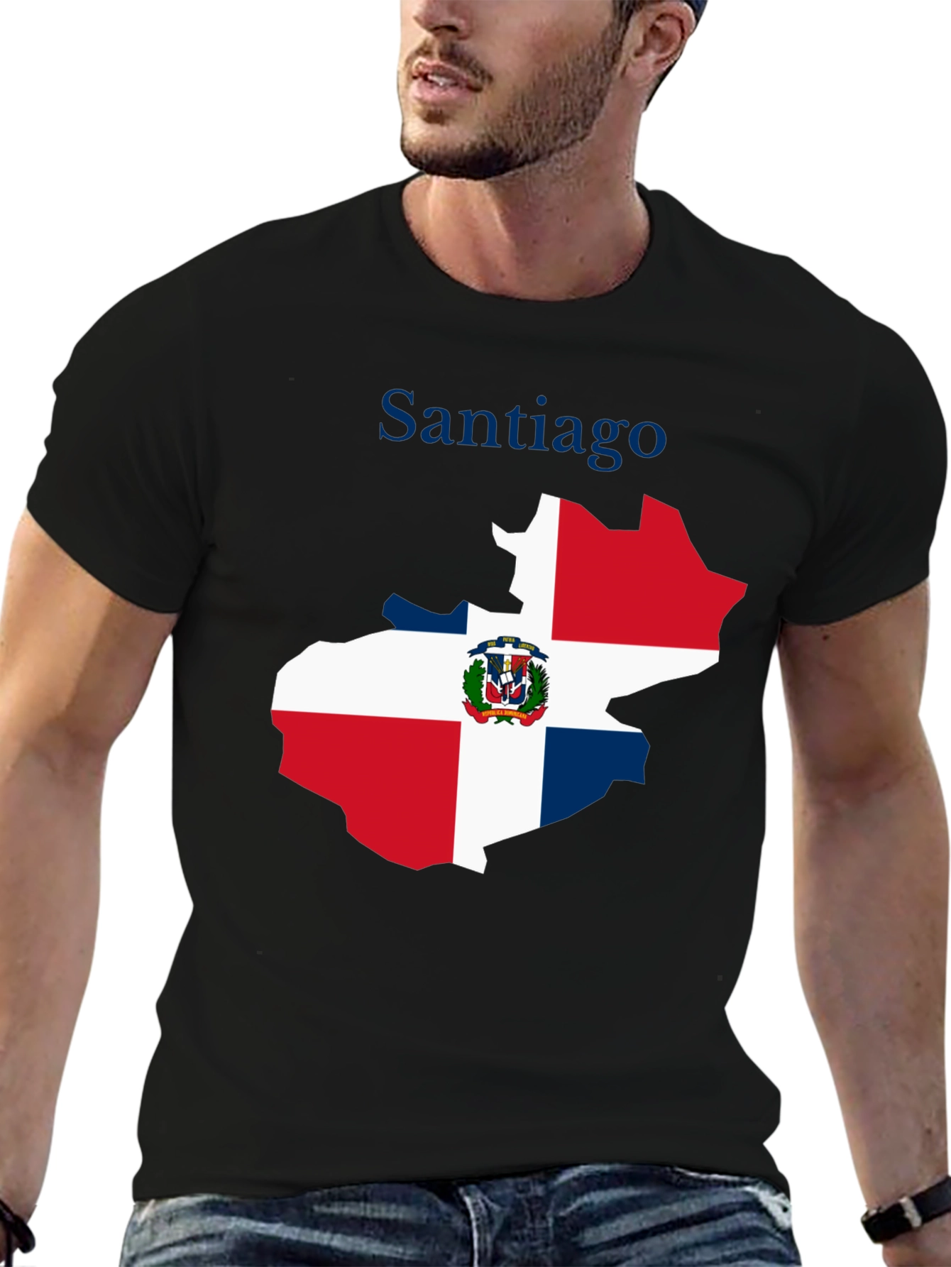 Santiago Dominican Republic Flag T-Shirt