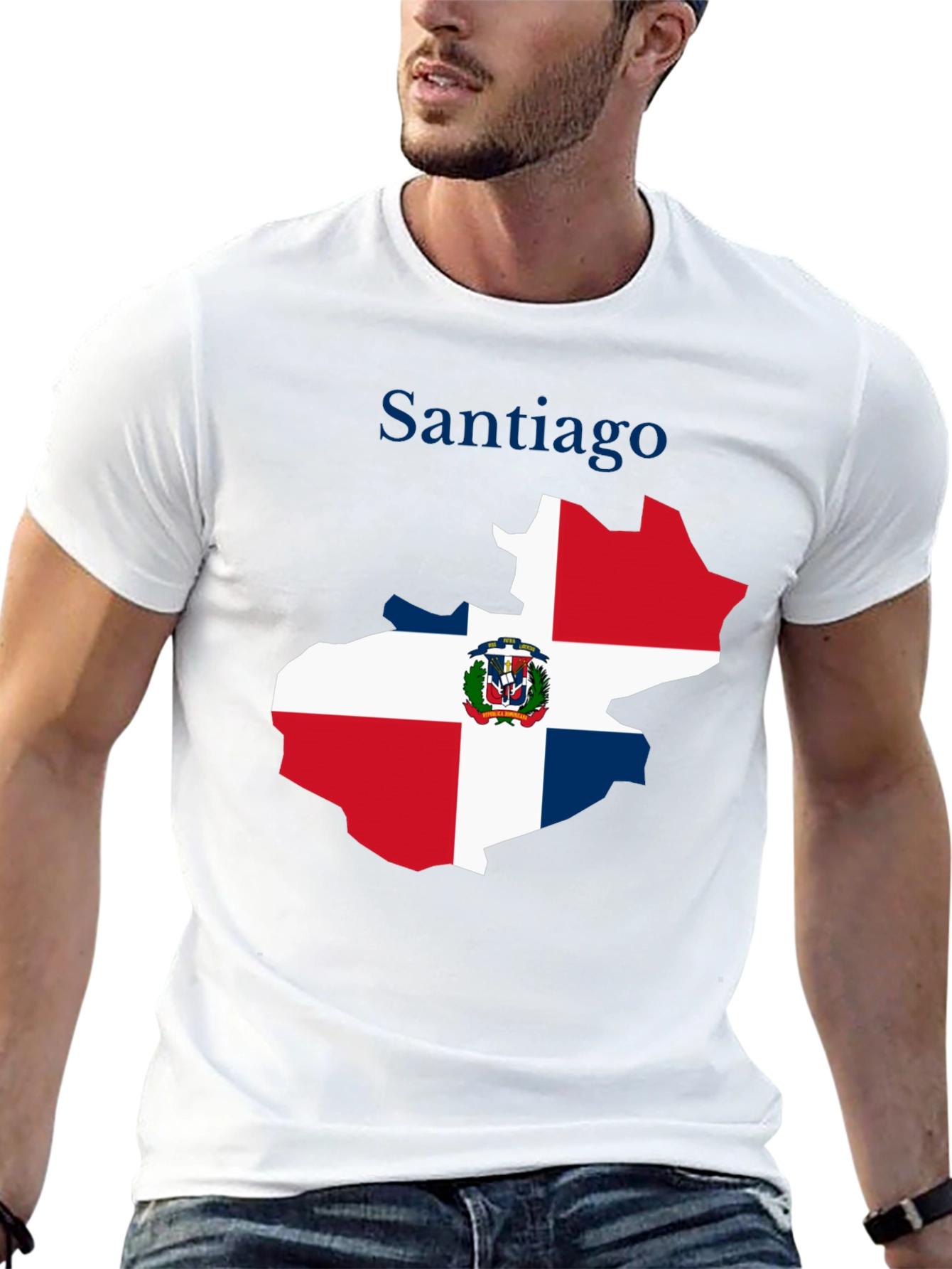 Santiago Dominican Republic Flag T-Shirt
