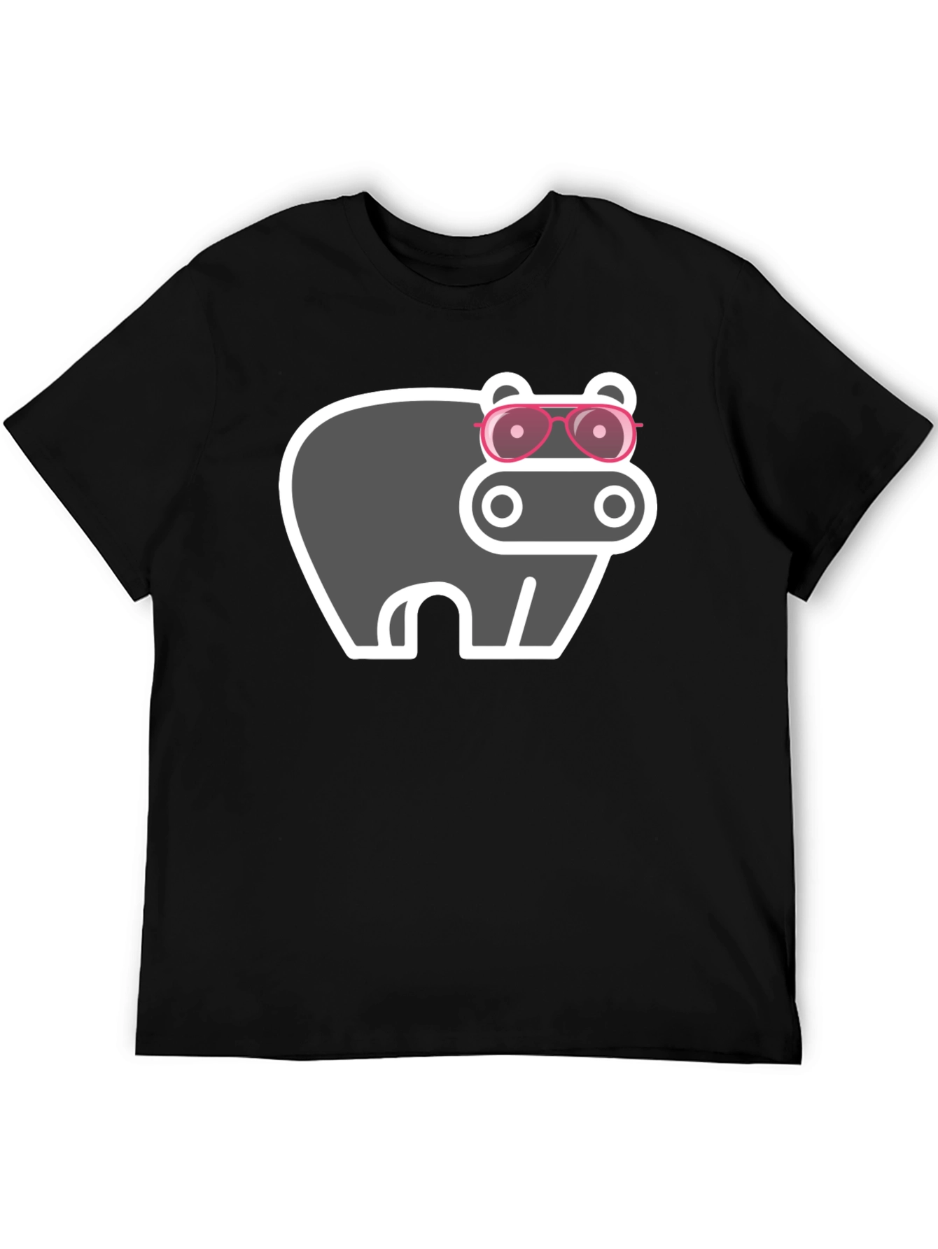 Hippo with Sunglasses Graphic Tee