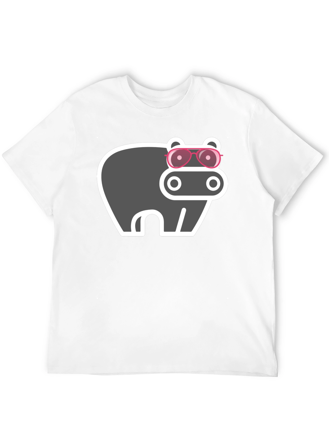 Hippo with Sunglasses Graphic Tee