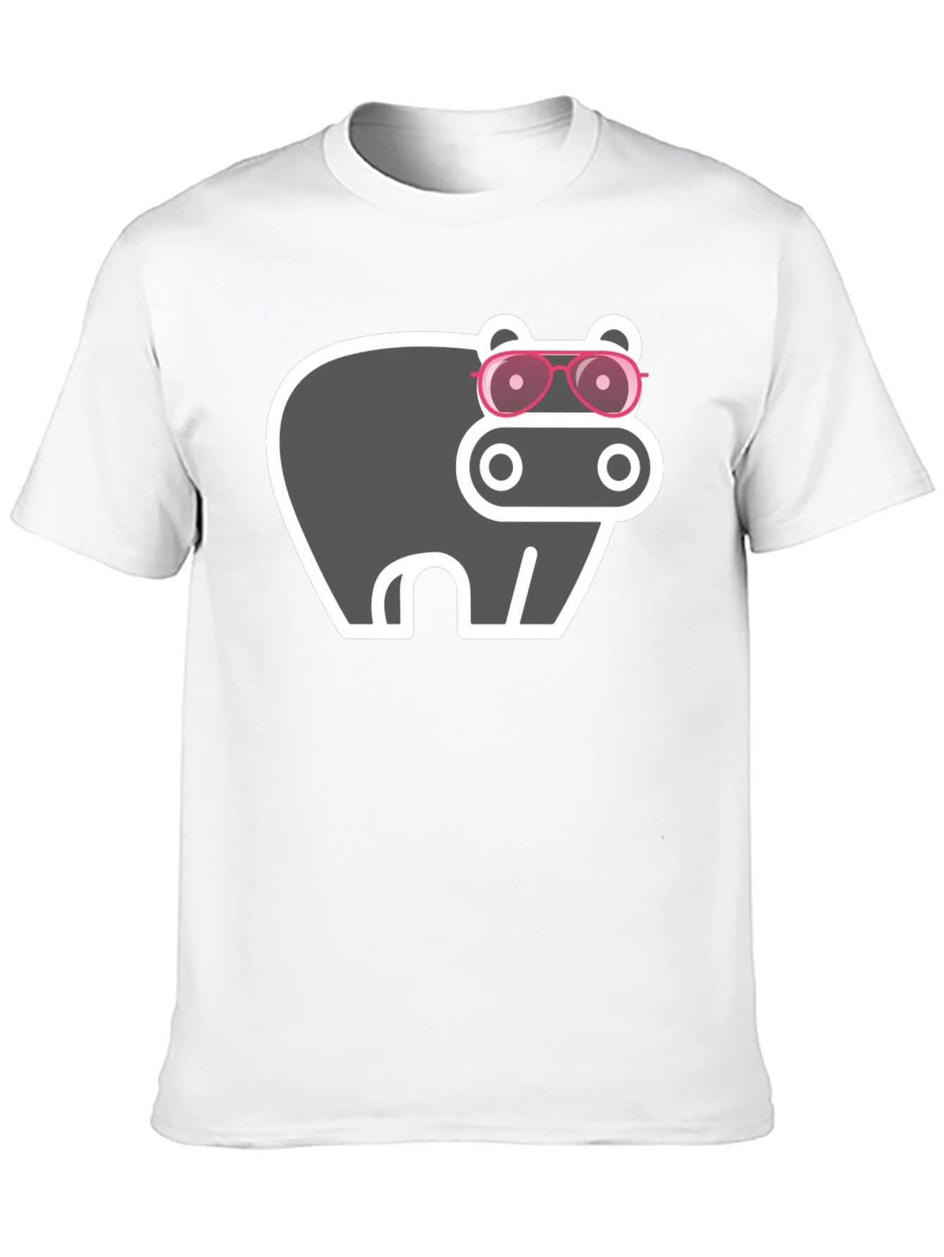 Hippo with Sunglasses Graphic Tee