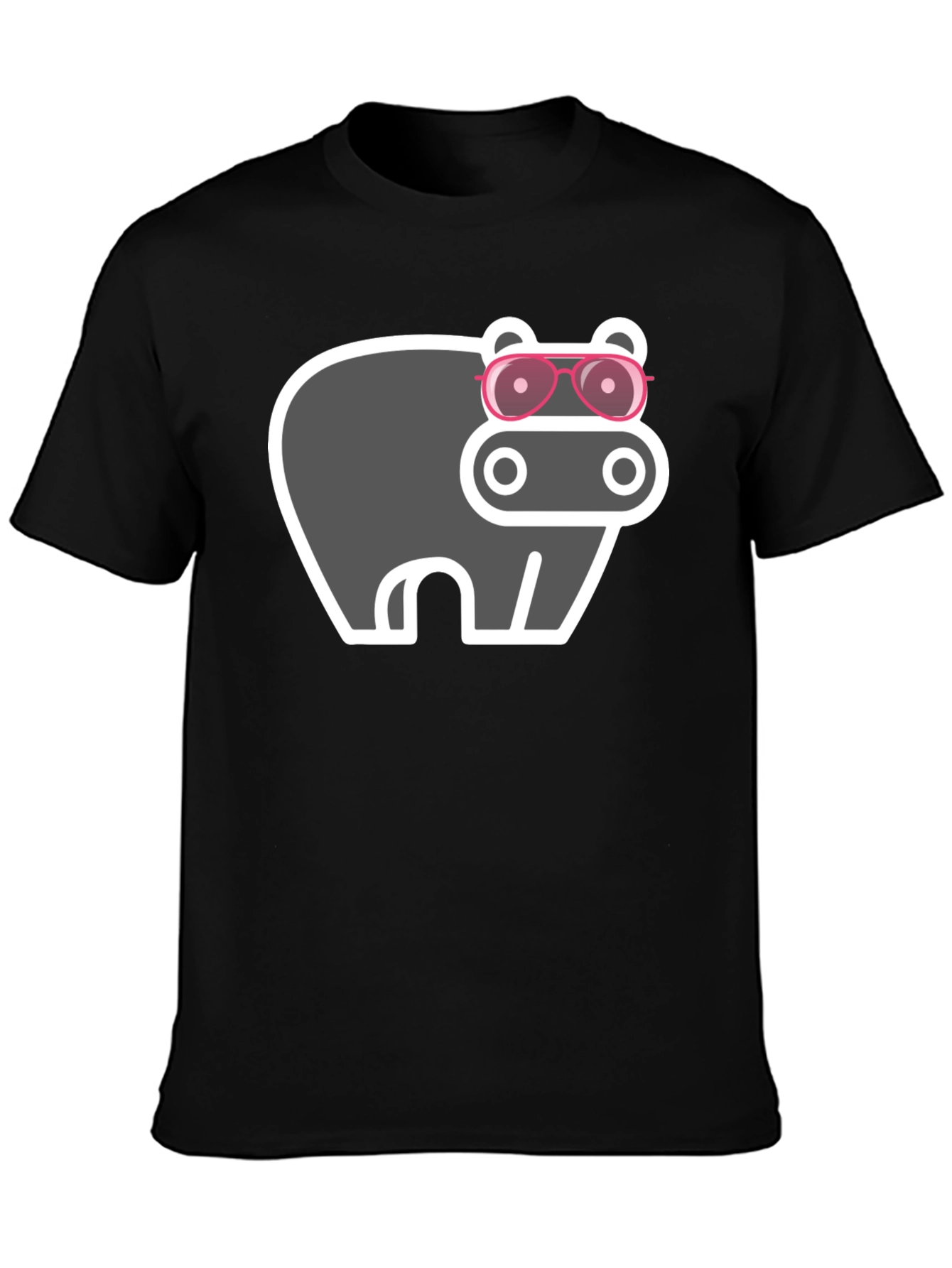 Hippo with Sunglasses Graphic Tee