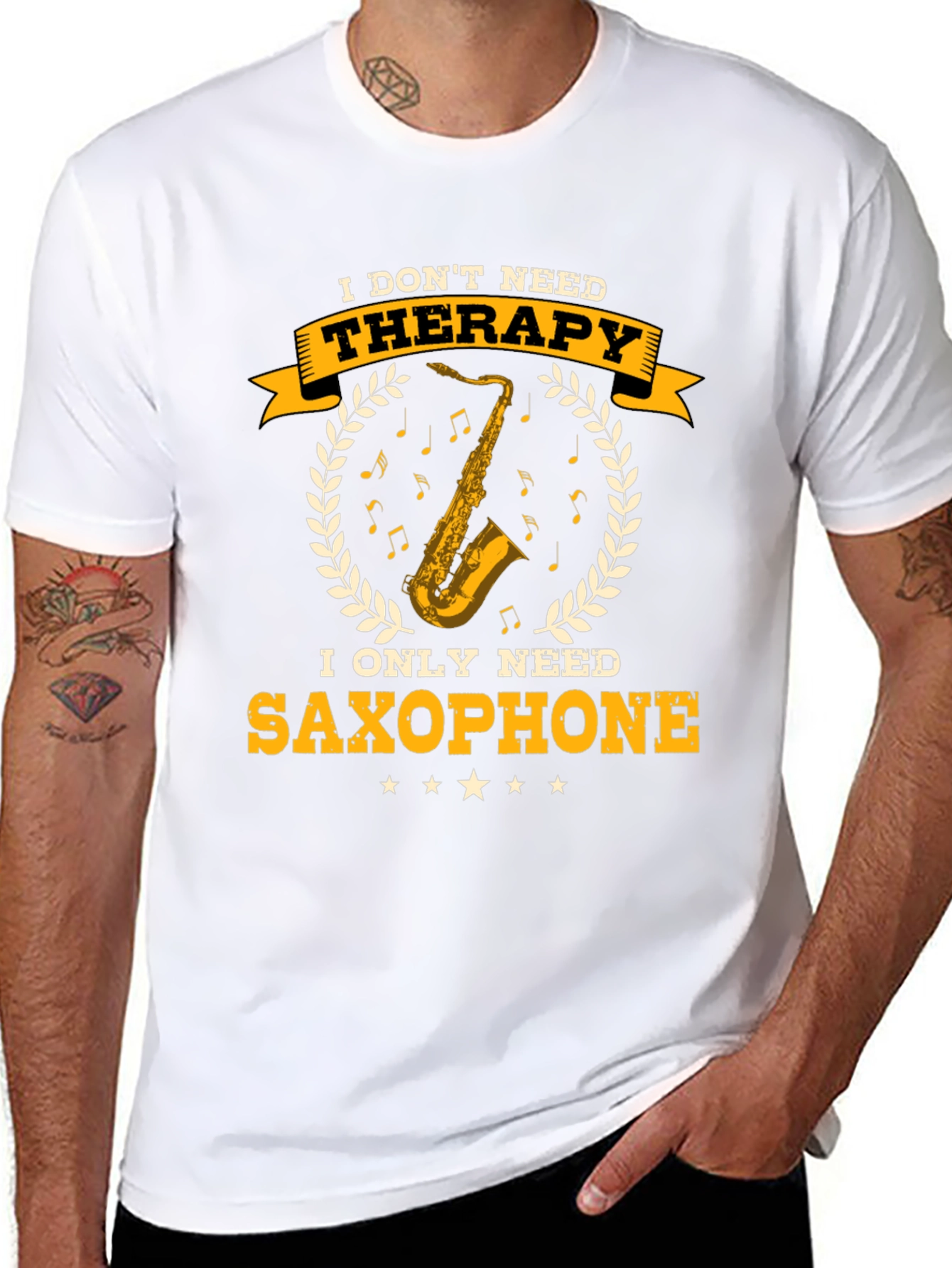 Saxophone Therapy T-Shirt - Musician Gift