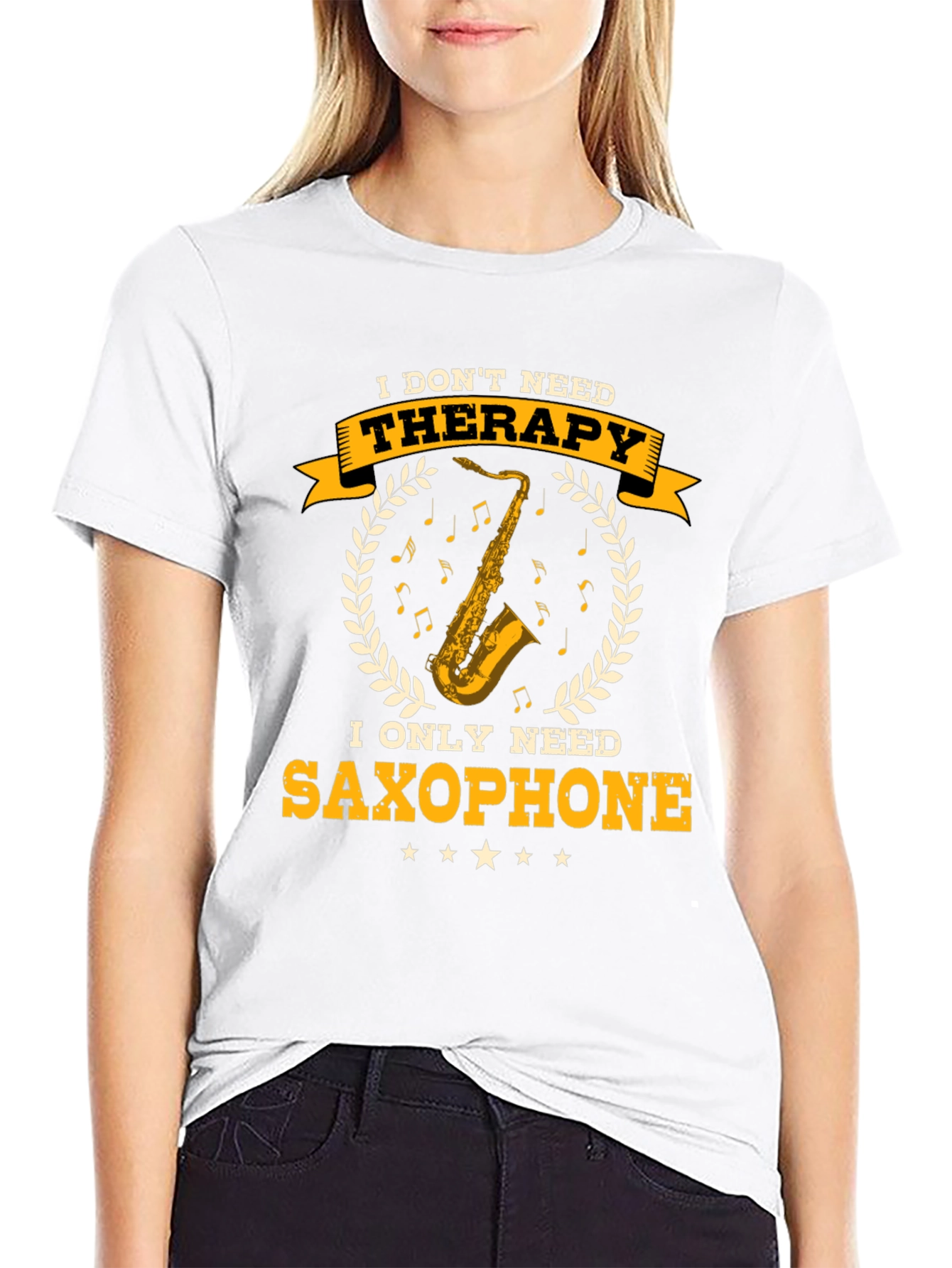 Saxophone Therapy T-Shirt - Musician Gift