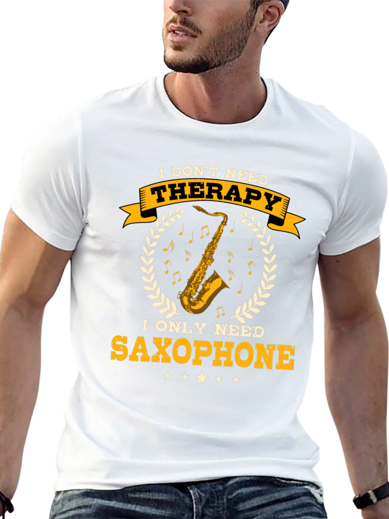 Saxophone Therapy T-Shirt - Musician Gift