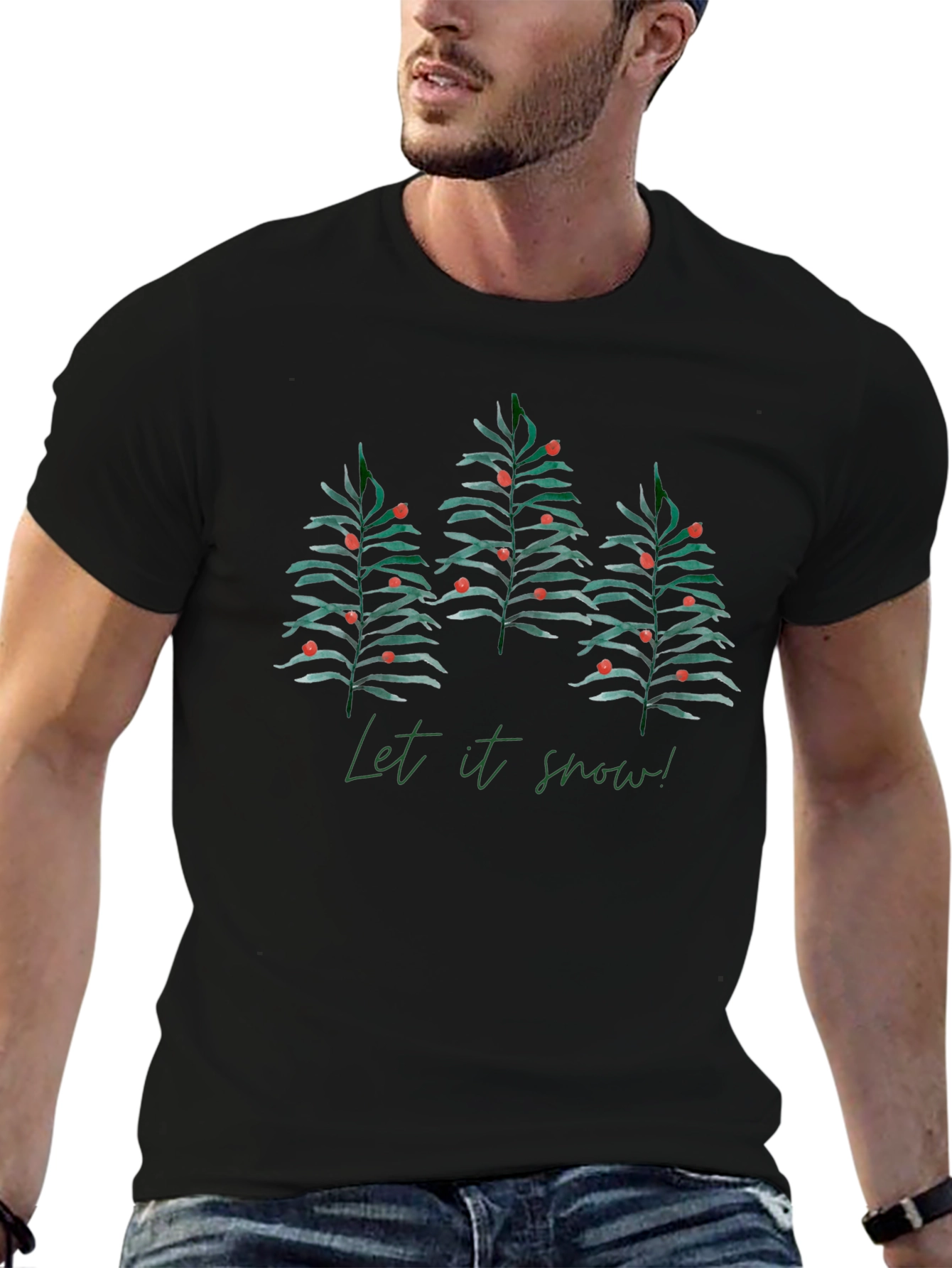 Let it Snow Christmas T-Shirt - Festive Holiday Apparel