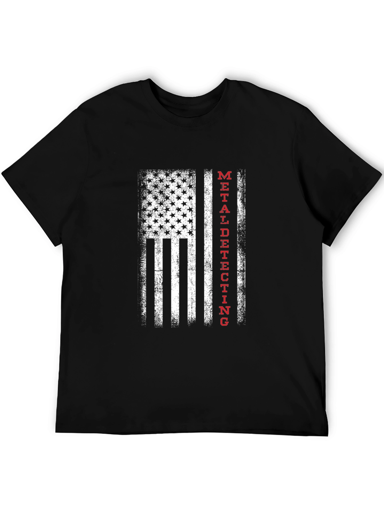 Metal Detecting USA Flag T-Shirt