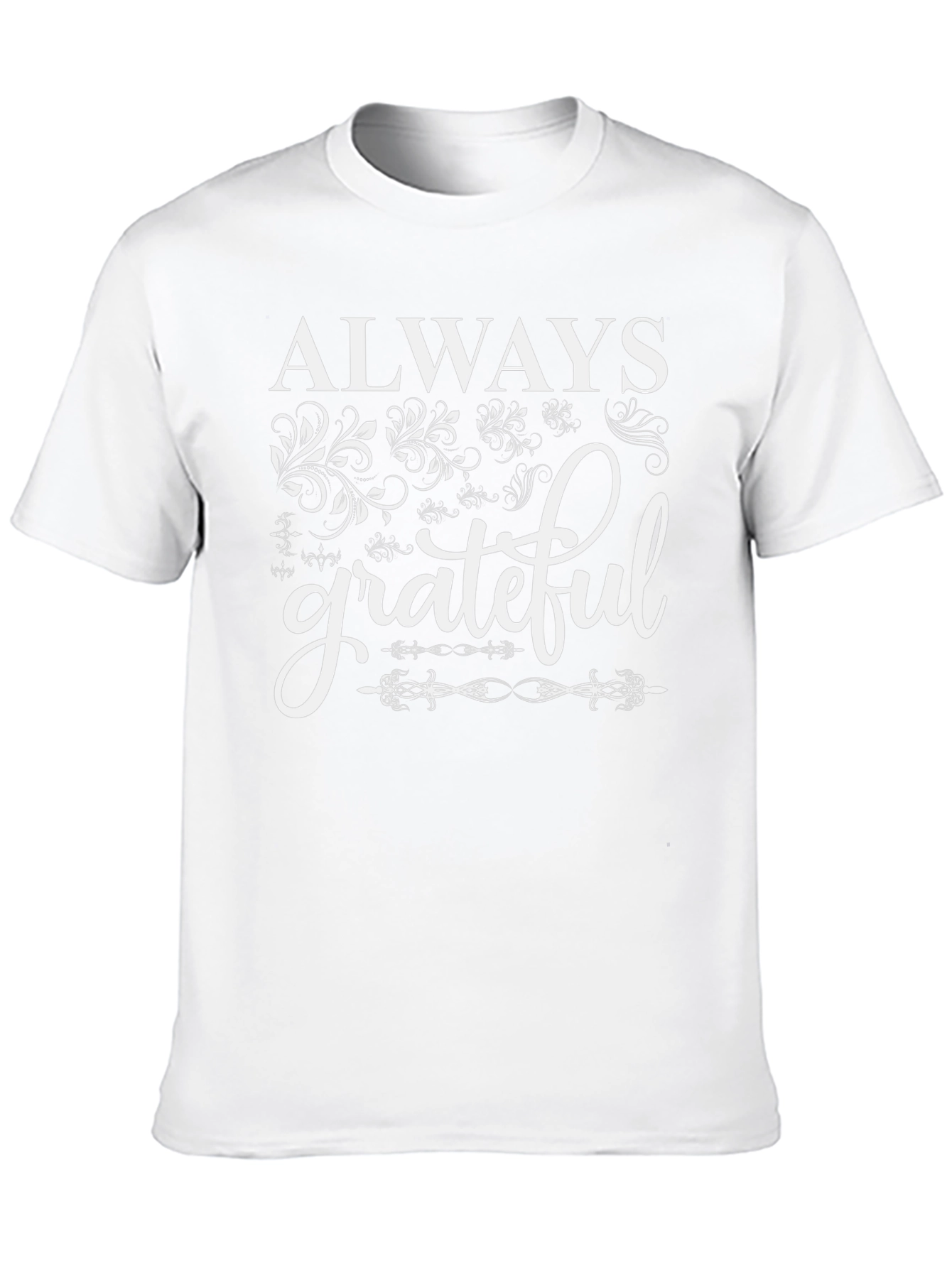 Always Grateful Black Graphic Tee
