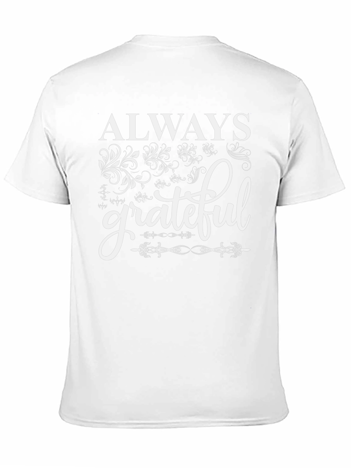 Always Grateful Black Graphic Tee