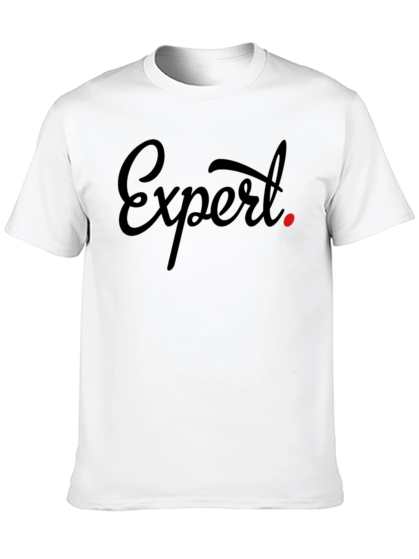 Expert Tee - Stylish Black Graphic T-Shirt