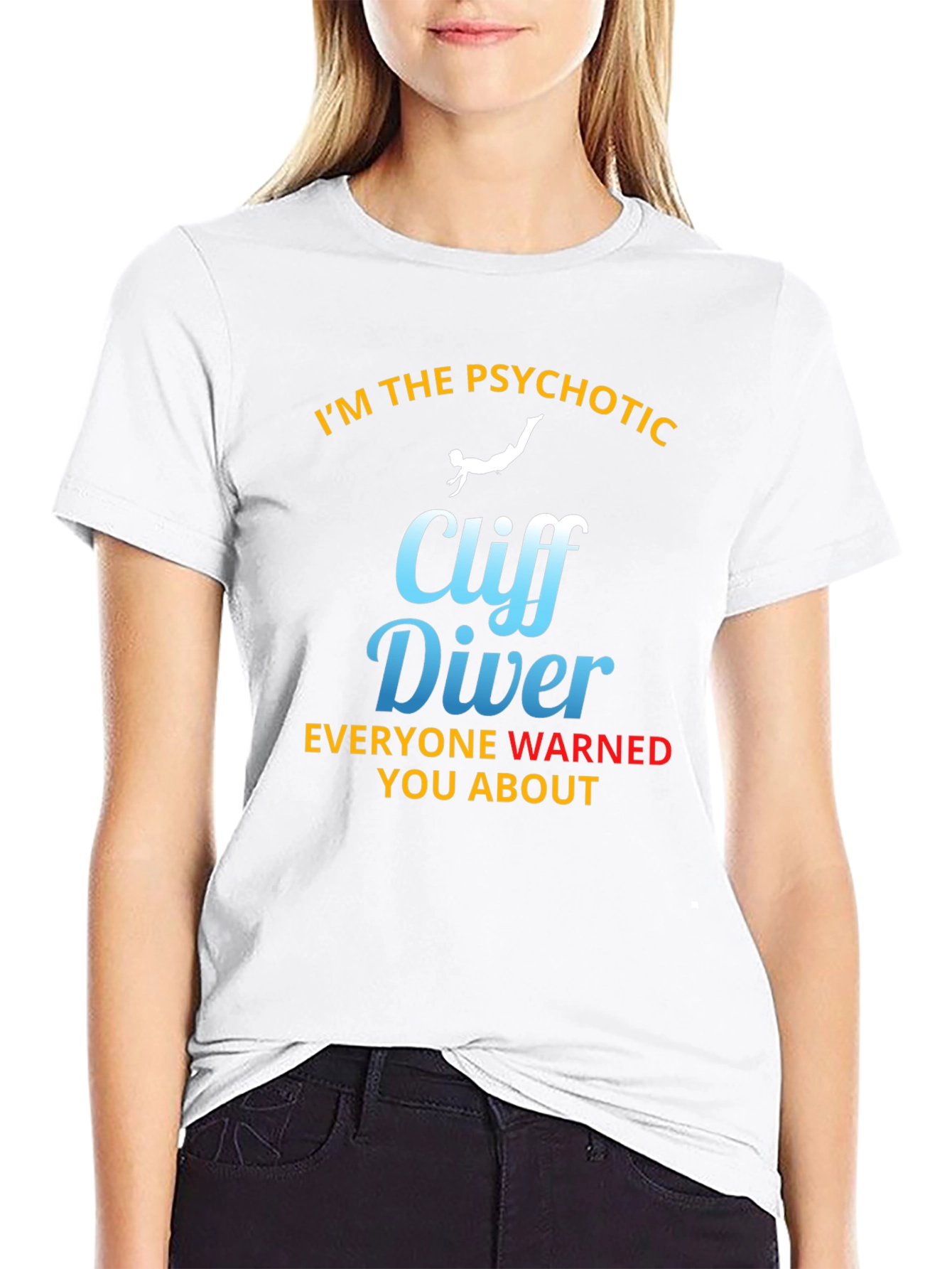 Psychotic Cliff Diver Graphic T-Shirt