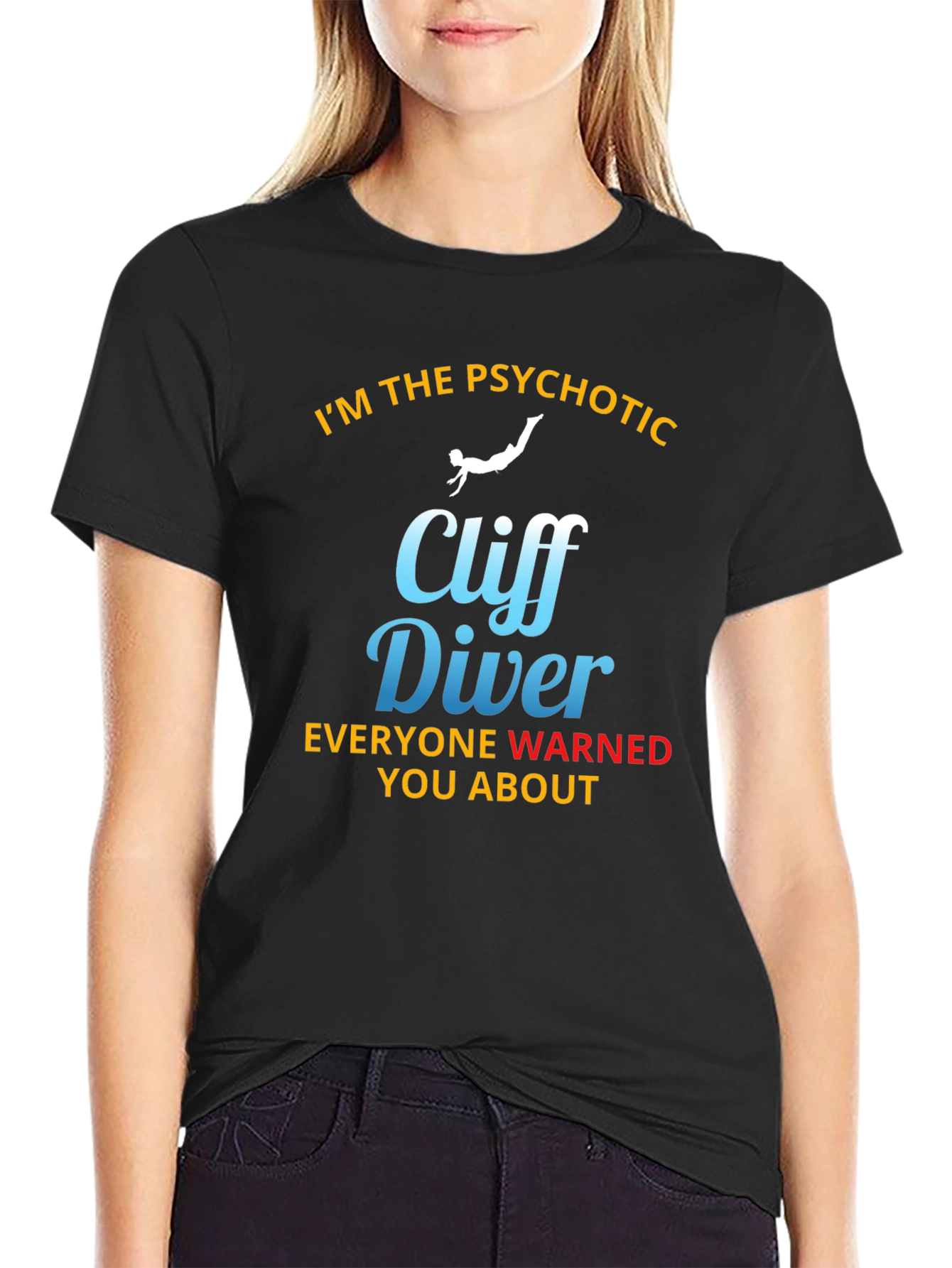 Psychotic Cliff Diver Graphic T-Shirt