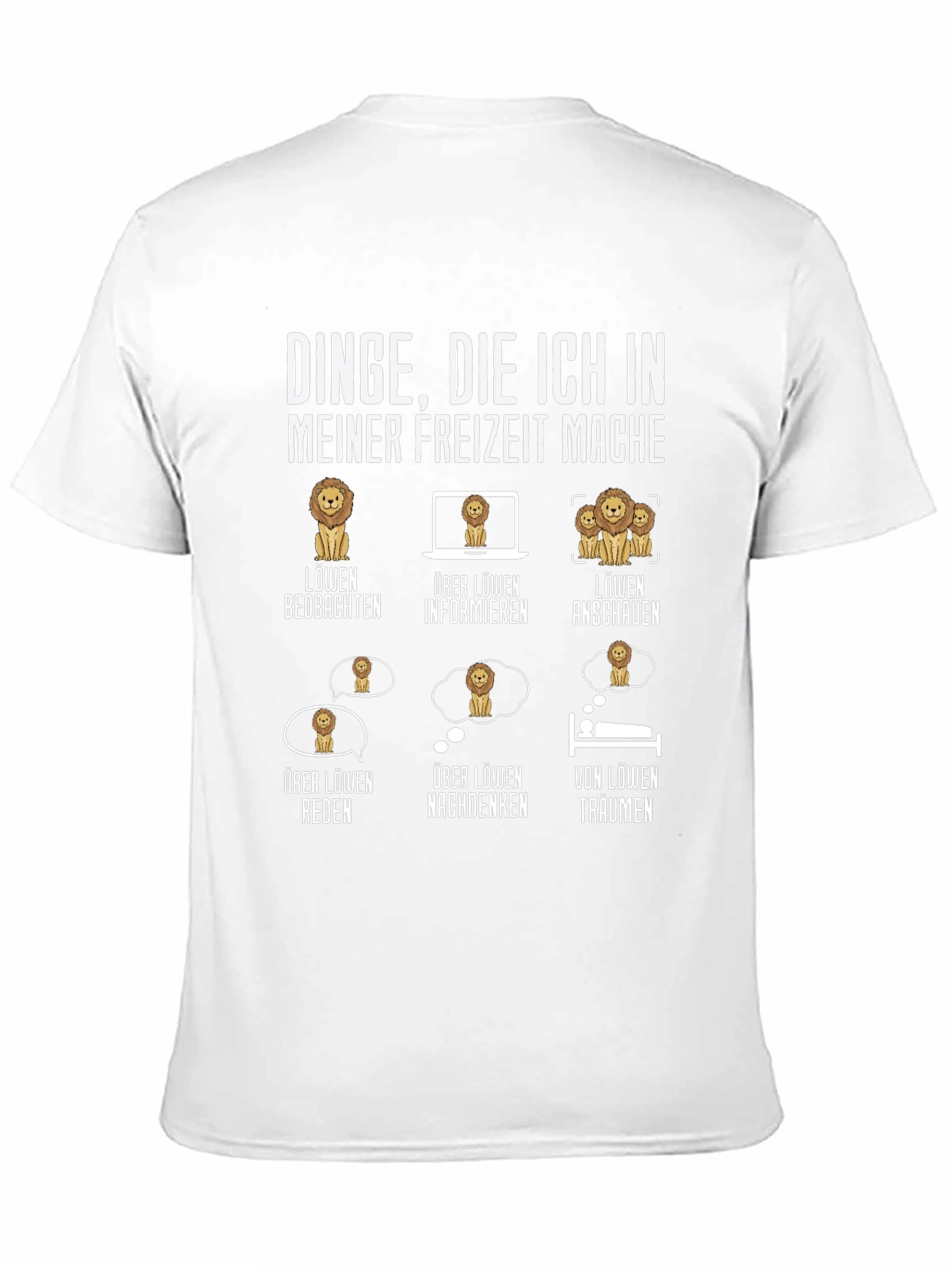 Lion Hobby T-Shirt - My Leisure Activities