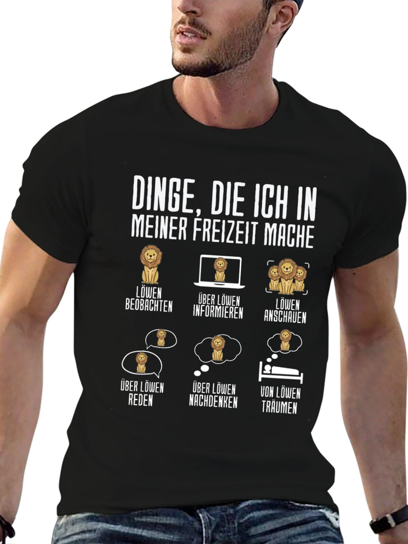 Lion Hobby T-Shirt - My Leisure Activities