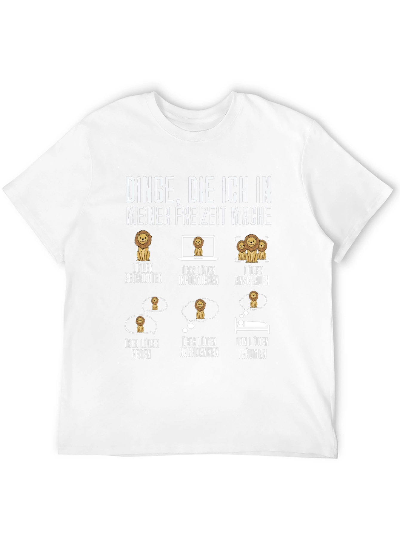 Lion Hobby T-Shirt - My Leisure Activities
