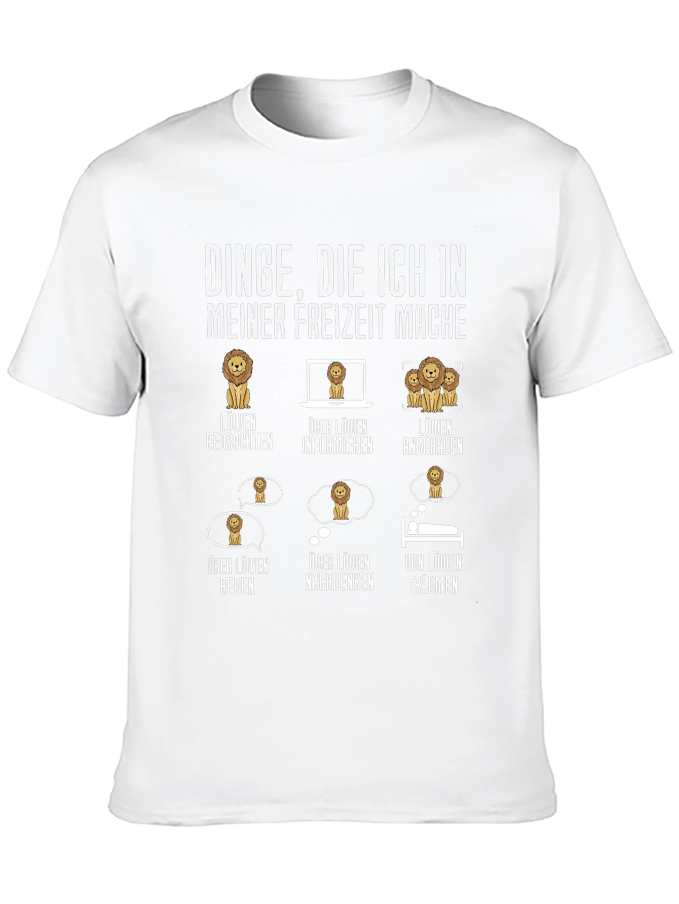 Lion Hobby T-Shirt - My Leisure Activities