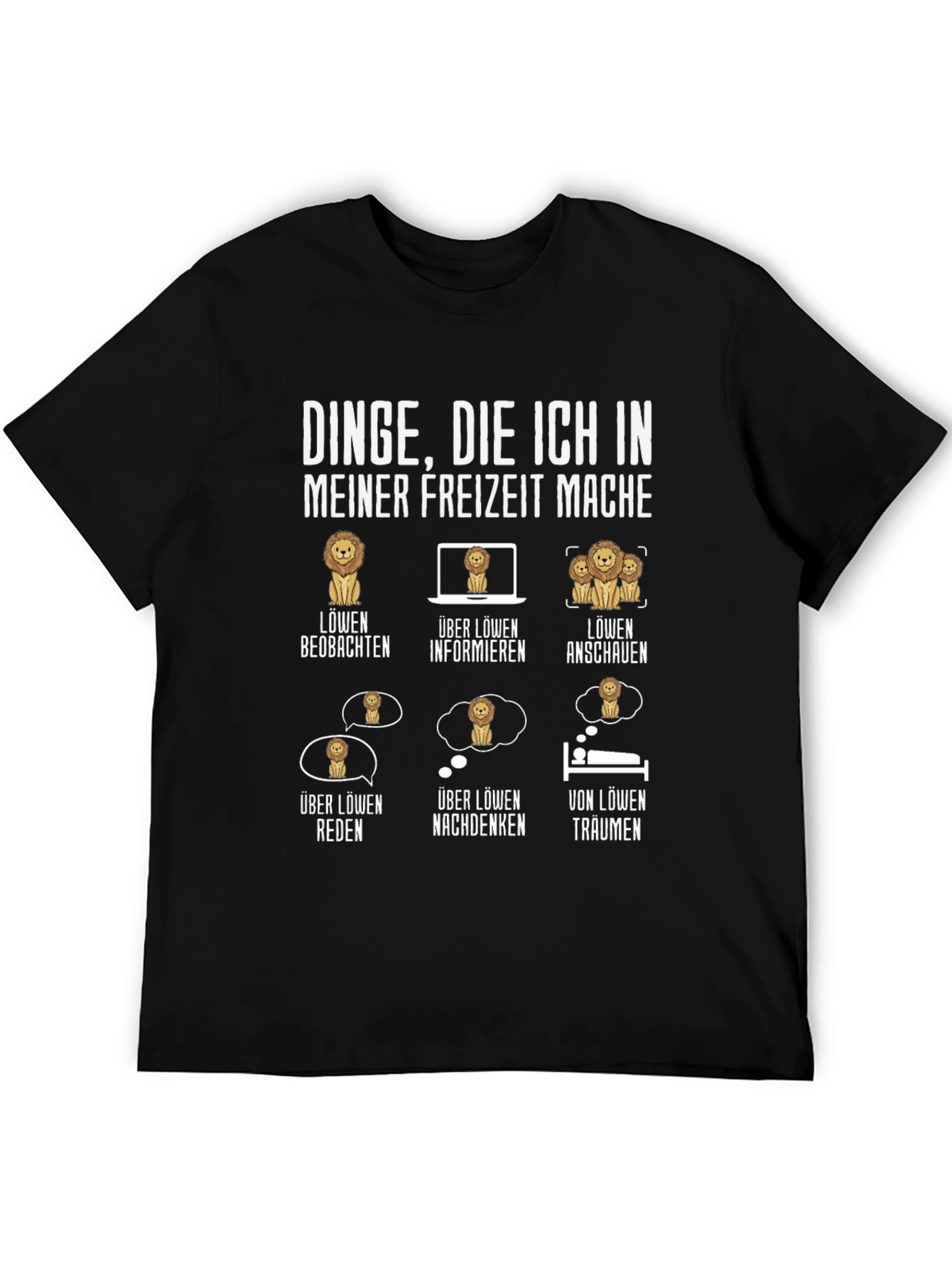 Lion Hobby T-Shirt - My Leisure Activities