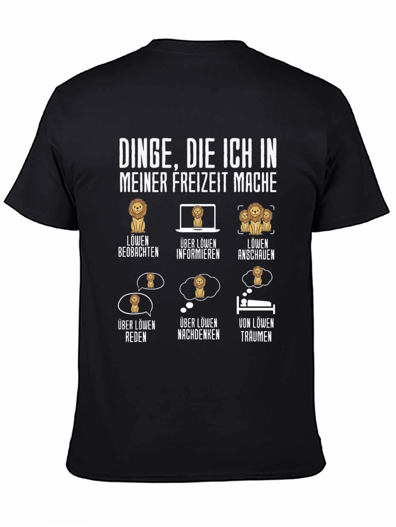 Lion Hobby T-Shirt - My Leisure Activities