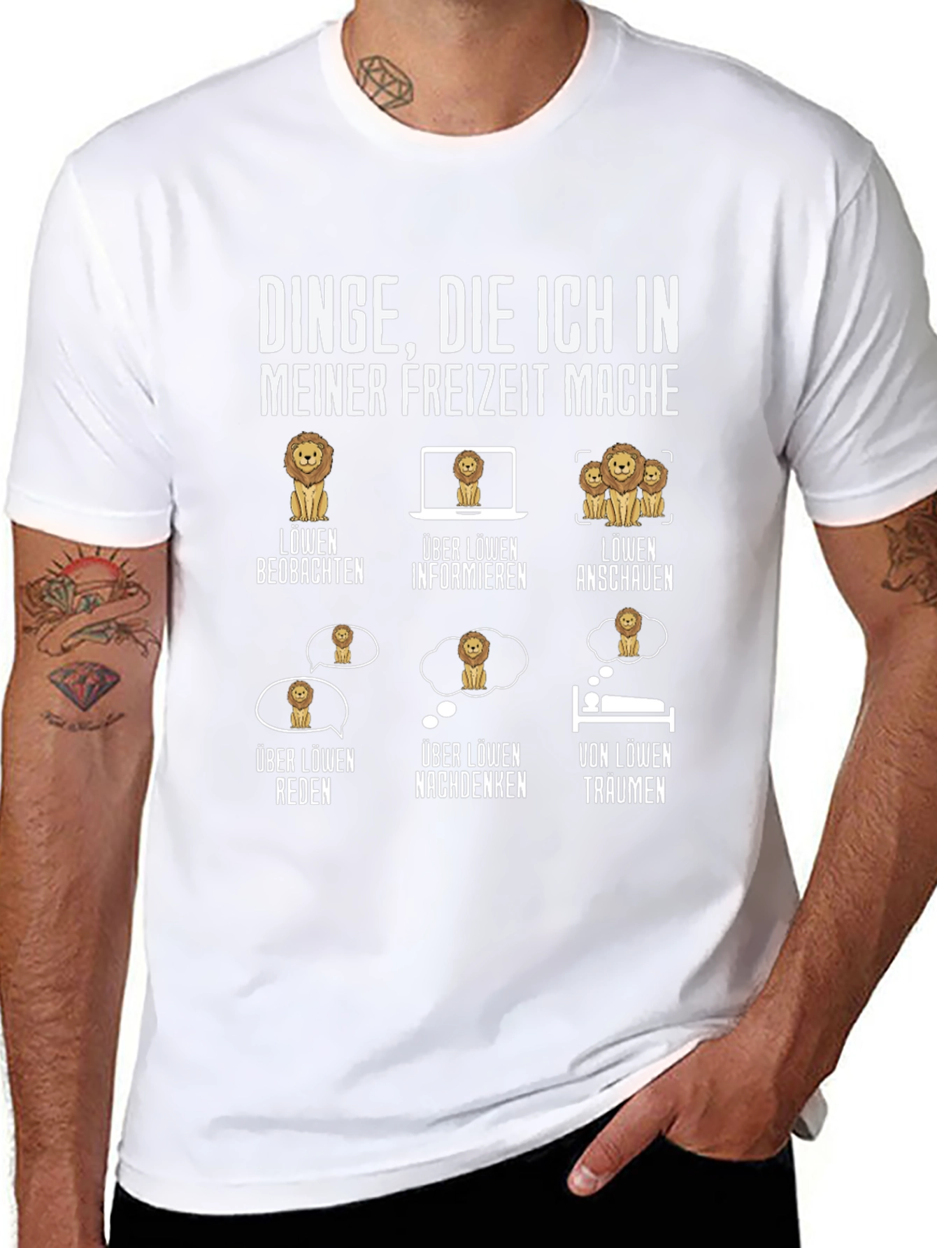Lion Hobby T-Shirt - My Leisure Activities