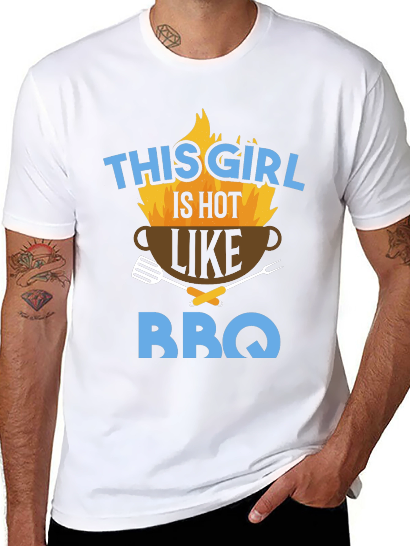Hot BBQ Girl Graphic Tee