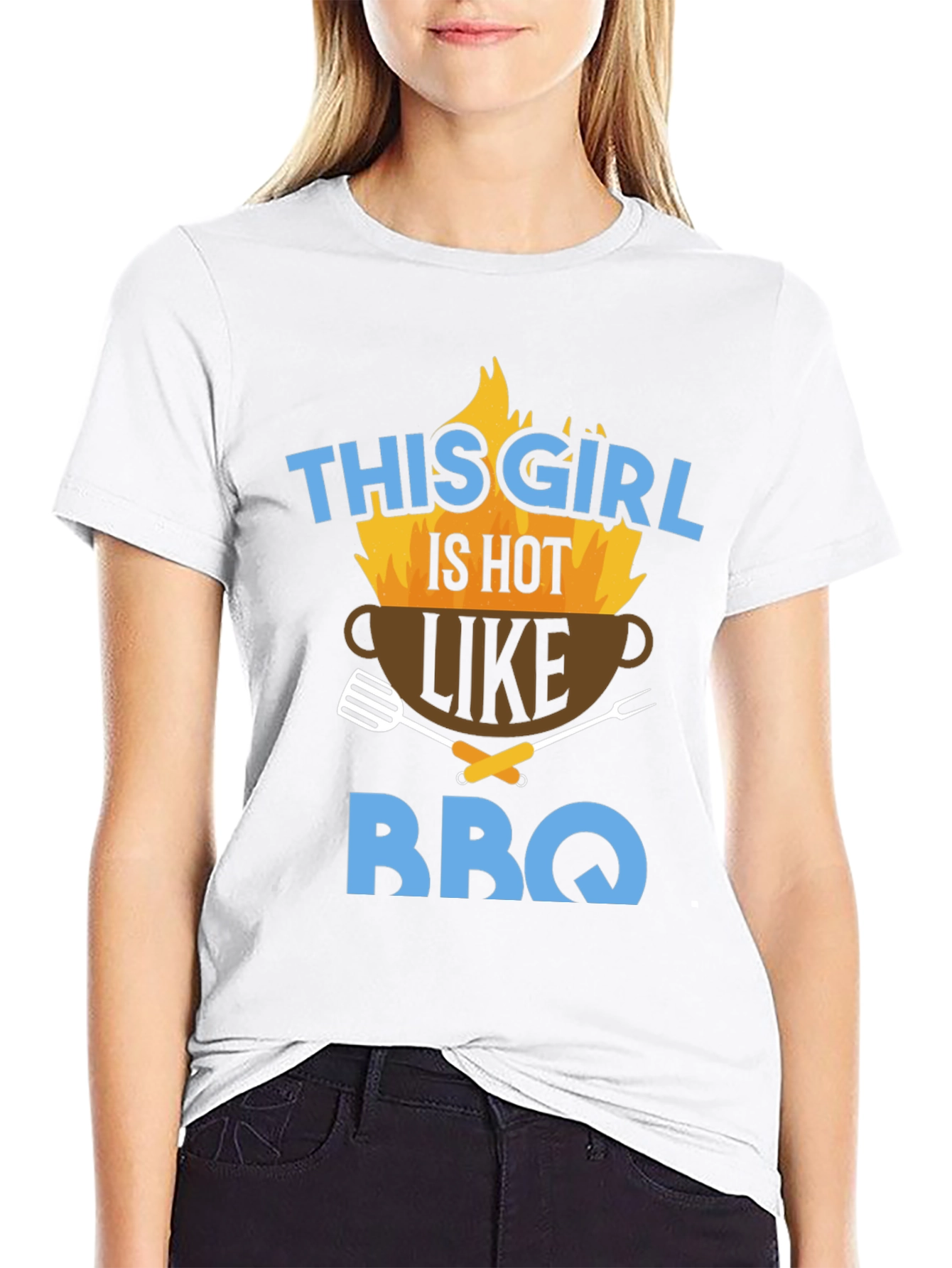 Hot BBQ Girl Graphic Tee